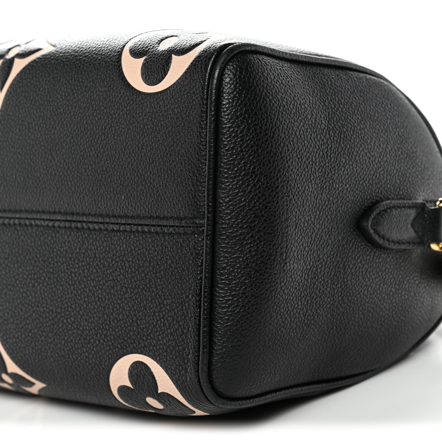 Louis Vuitton Empreinte Monogram Giant Speedy Bandouliere 25 Black Beige