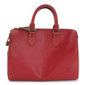 Louis Vuitton Epi Speedy 25 Castillan Red