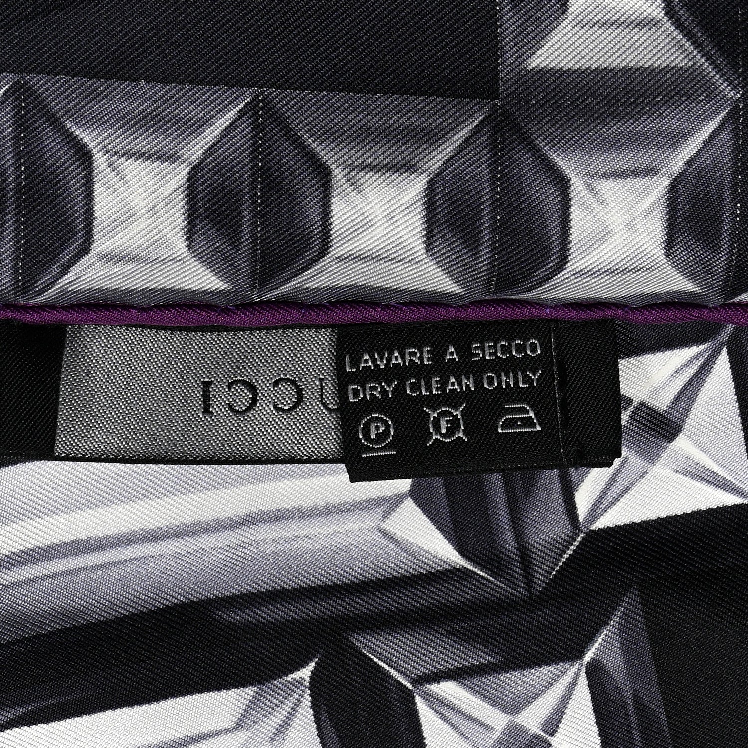 Gucci Silk GG Jewel Square Scarf Black Multicolor