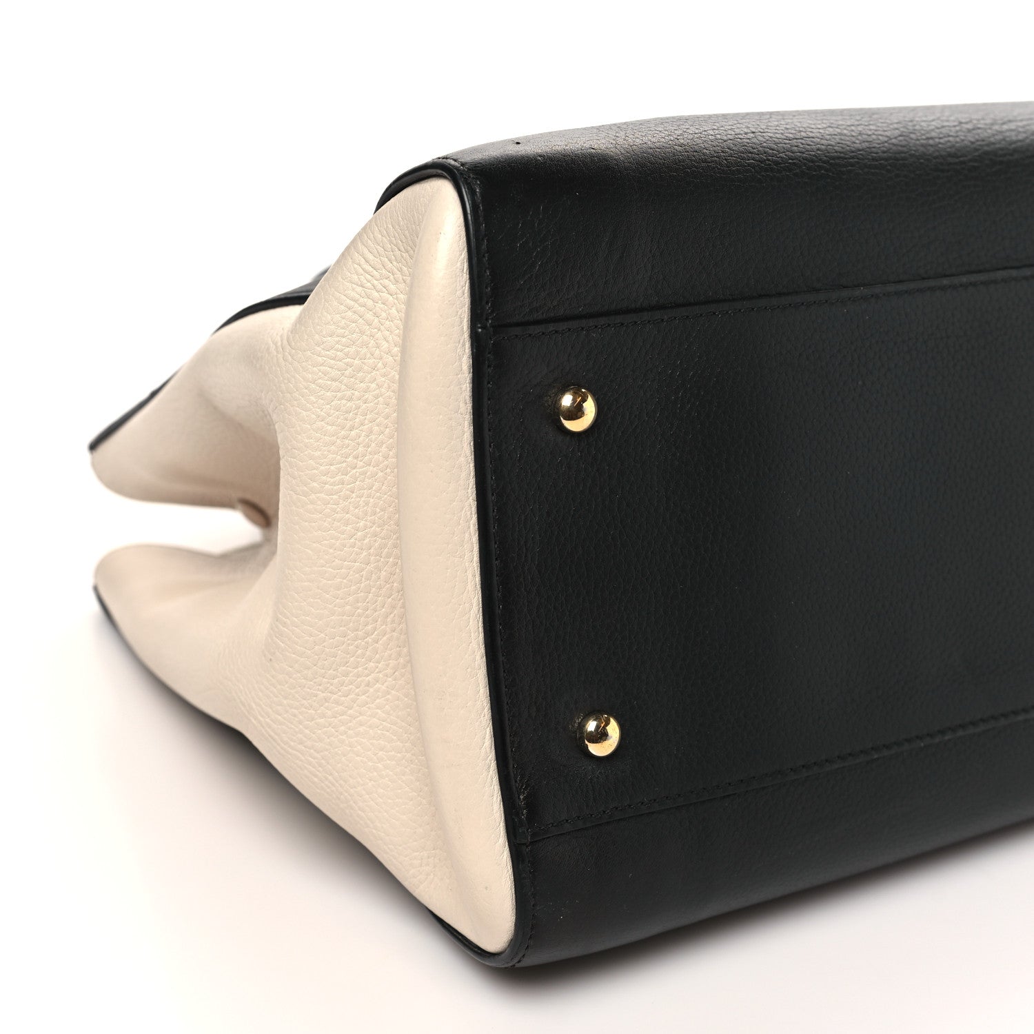 Chanel Grained Calfskin Medium Bi-Color Neo Executive Shopper Tote Black Beige