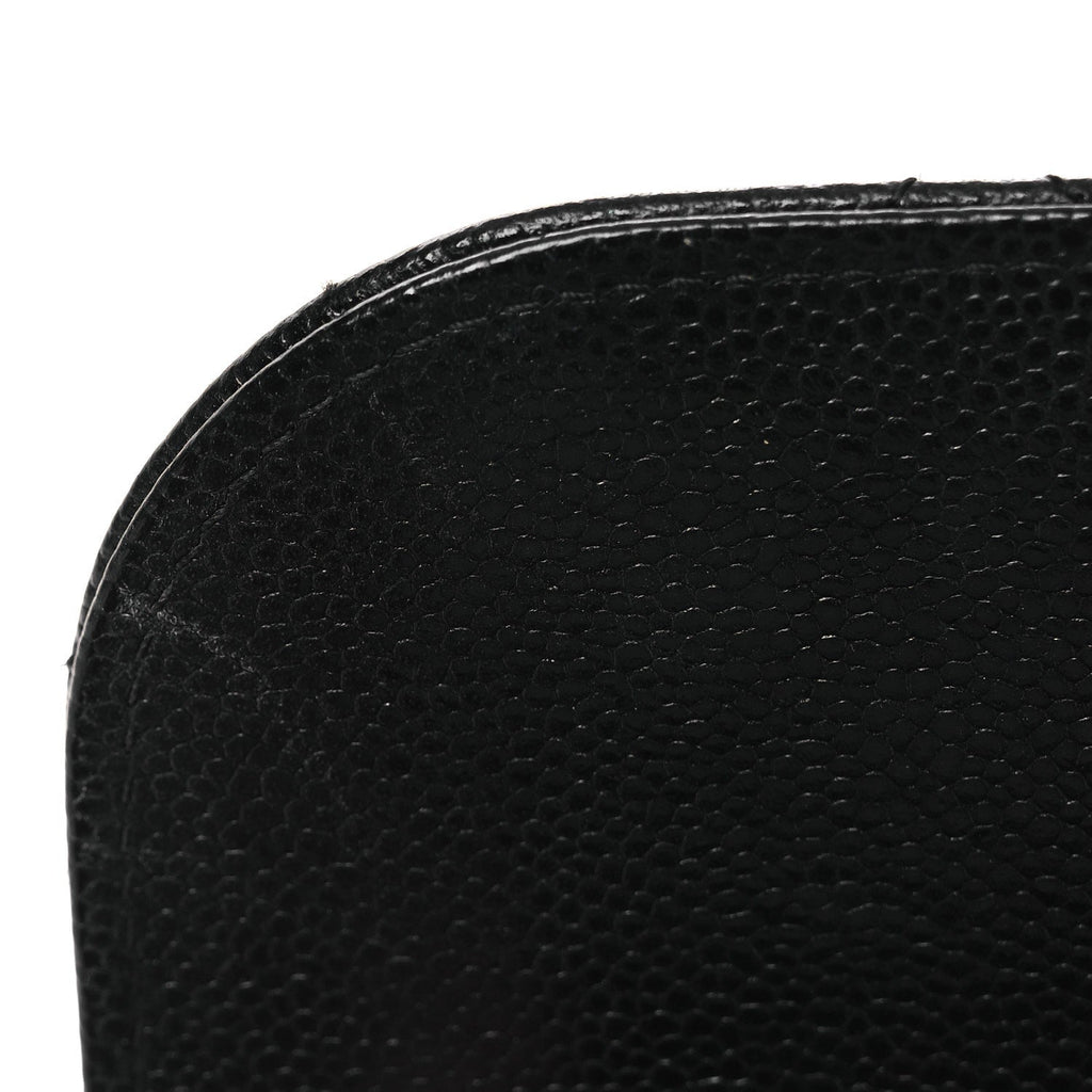 Chanel Caviar Quilted Business Affinity Clutch With Chain Black