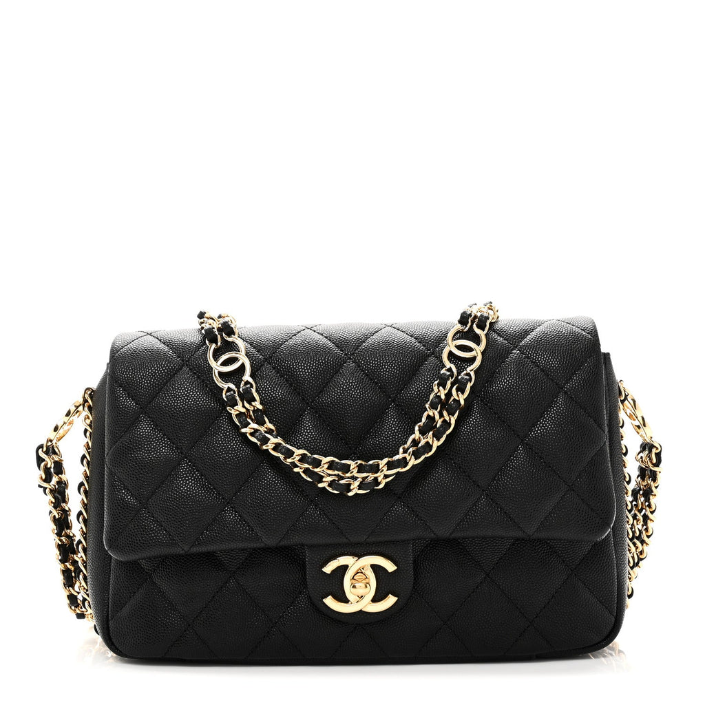 Chanel Caviar Quilted Small CC You Flap Black