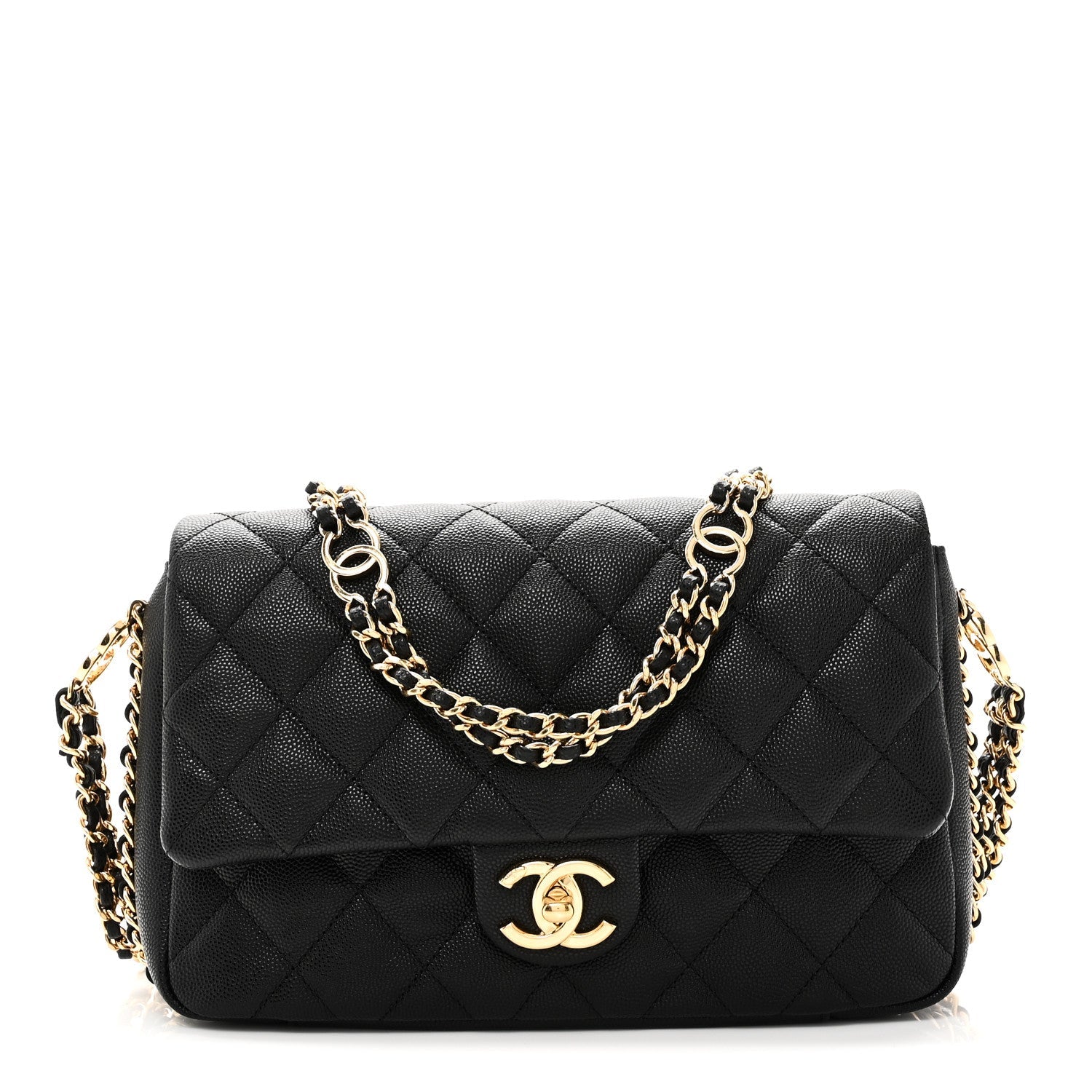 Chanel Caviar Quilted Small CC You Flap Black