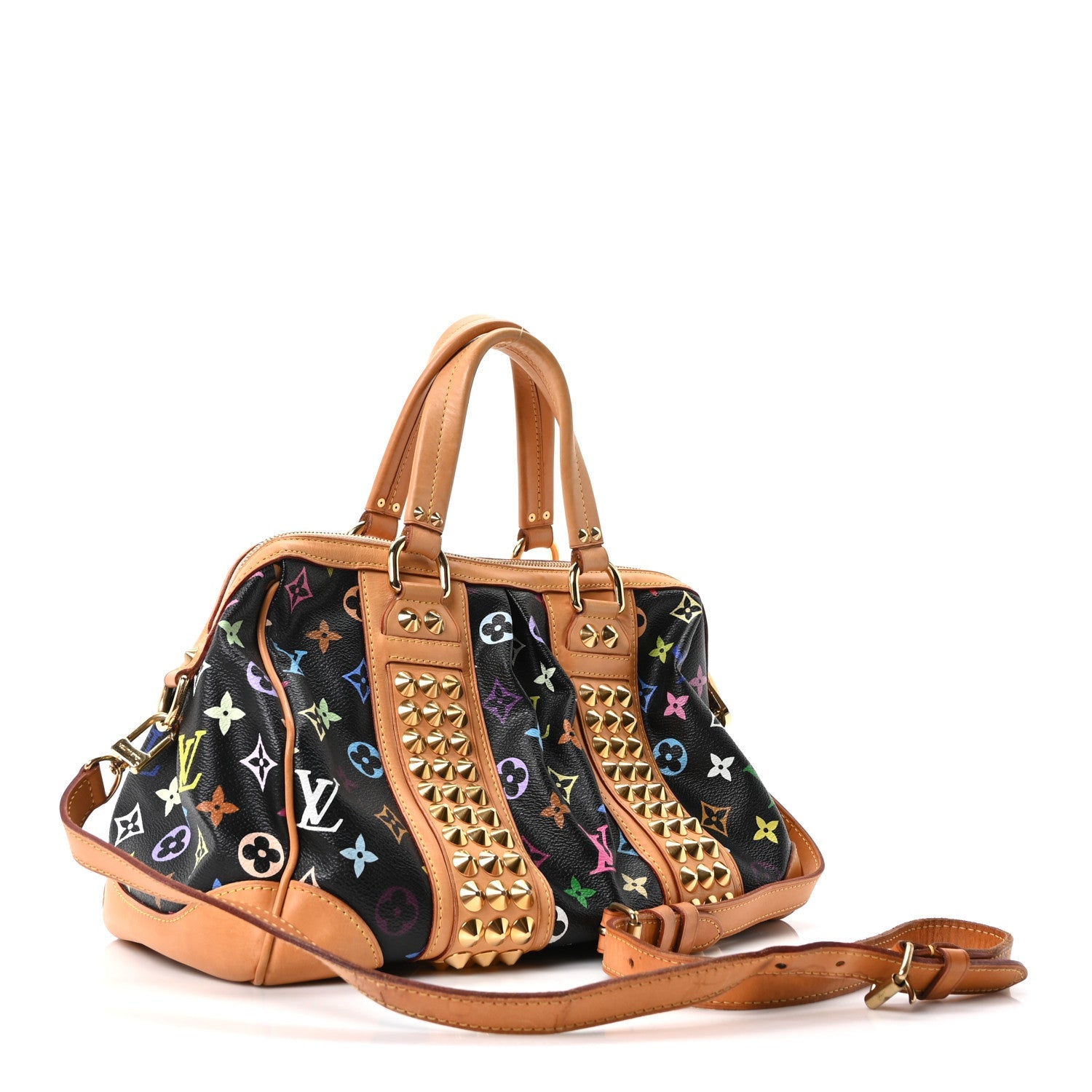 Louis Vuitton Monogram Multicolor Courtney MM Black