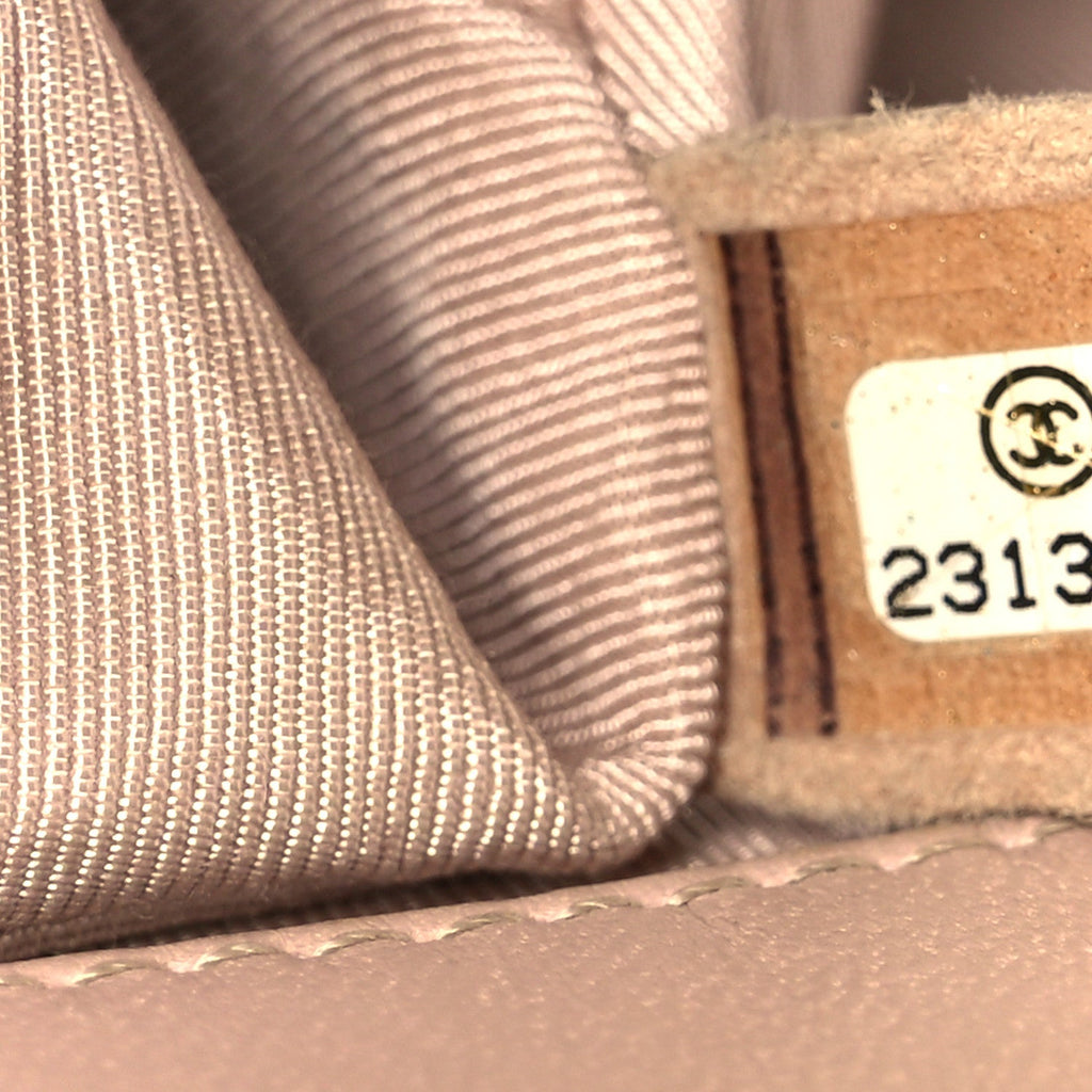 Chanel Lambskin Quilted Medium Boy Flap Light Pink