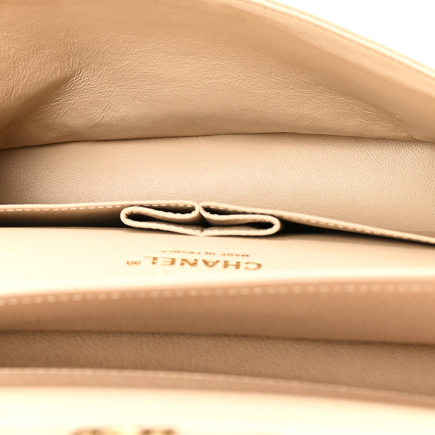 Chanel Caviar Quilted Medium Double Flap Beige