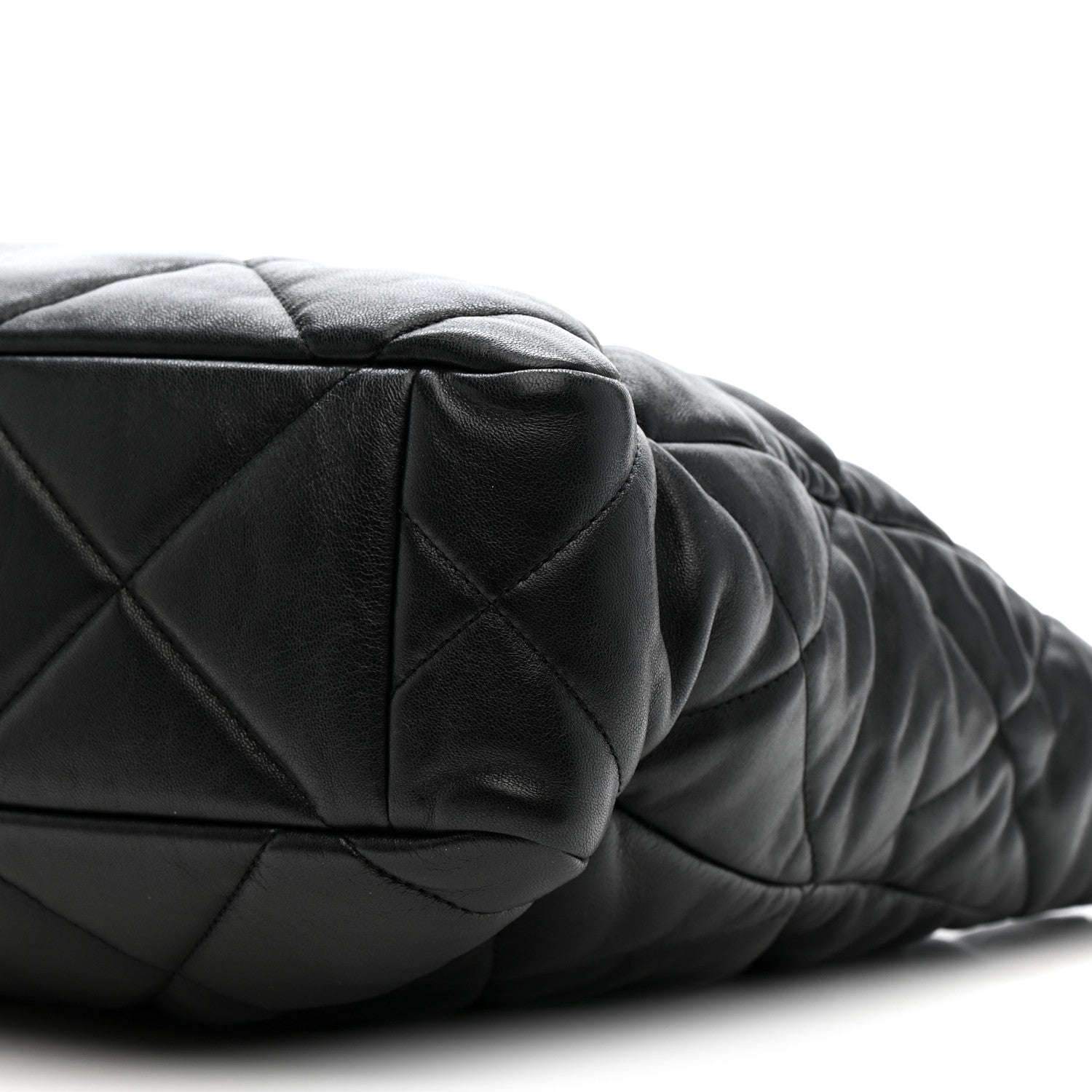 Chanel Lambskin Quilted Chanel 19 Shopping Bag Black