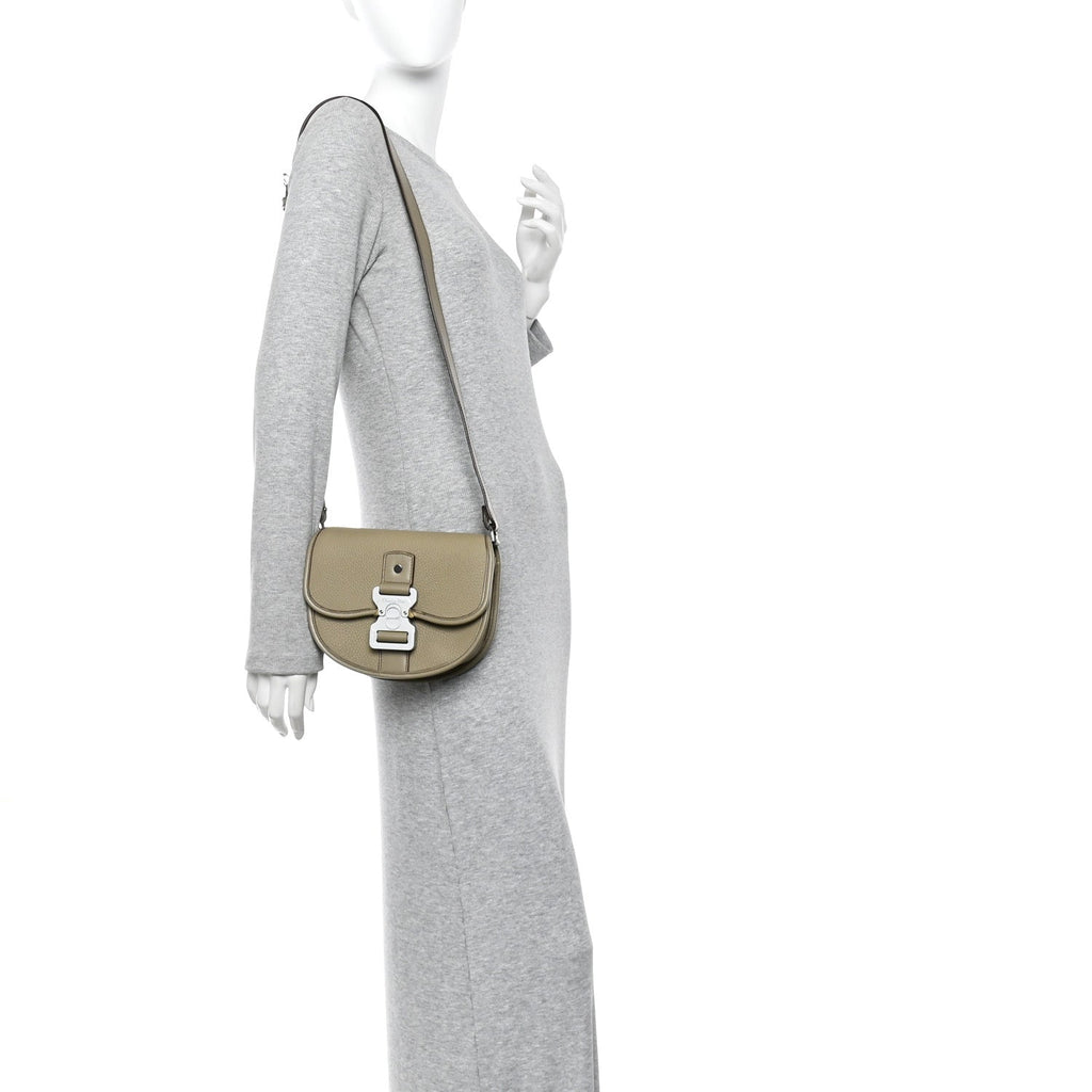Christian Dior Grained Calfskin Mini Gallop Bag With Strap Beige