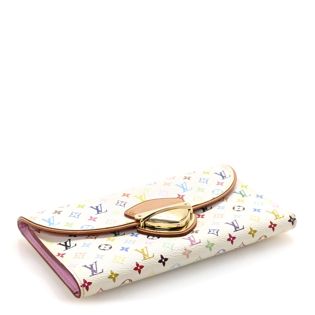 Louis Vuitton Monogram Multicolor Eugenie Wallet White Litchi