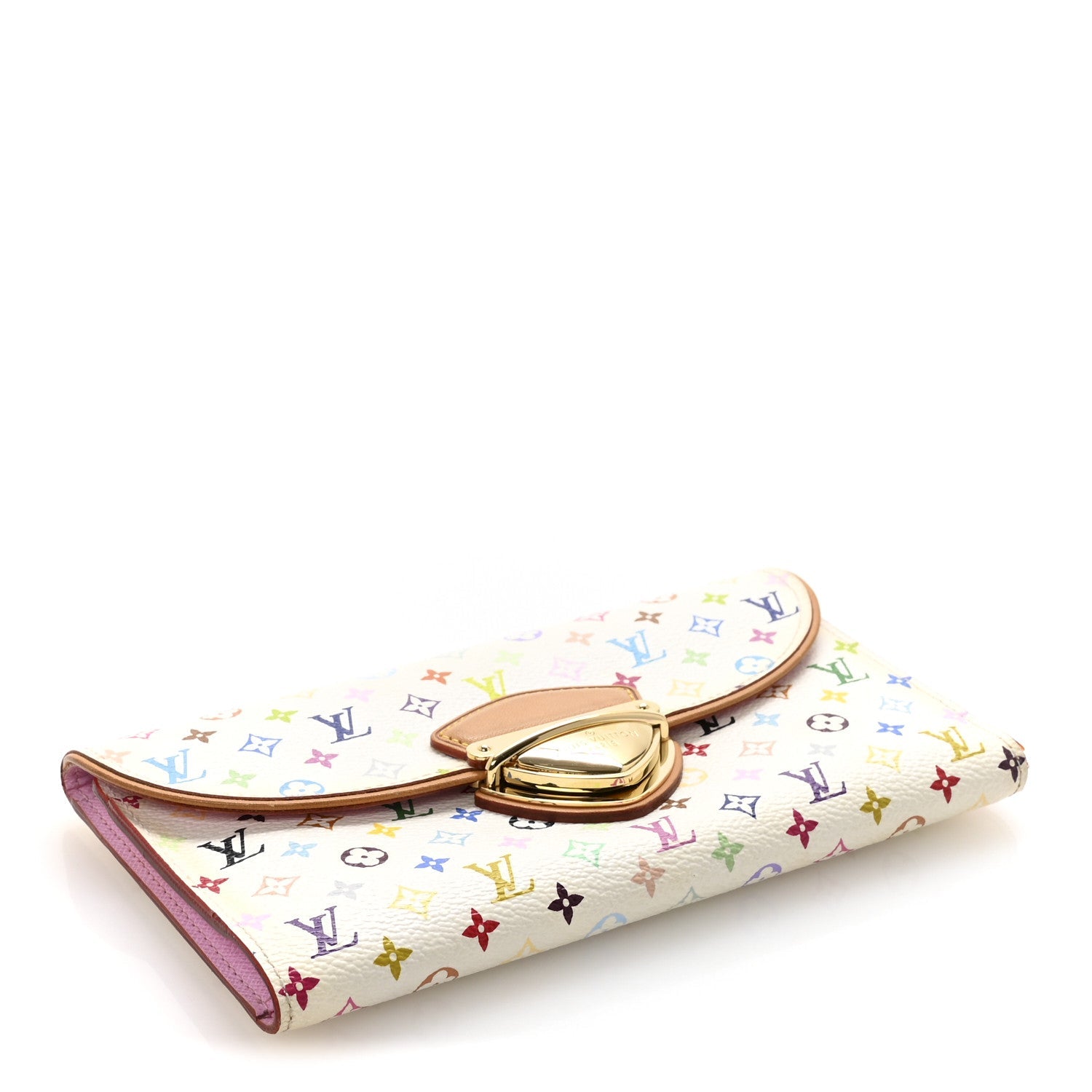 Louis Vuitton Monogram Multicolor Eugenie Wallet White Litchi