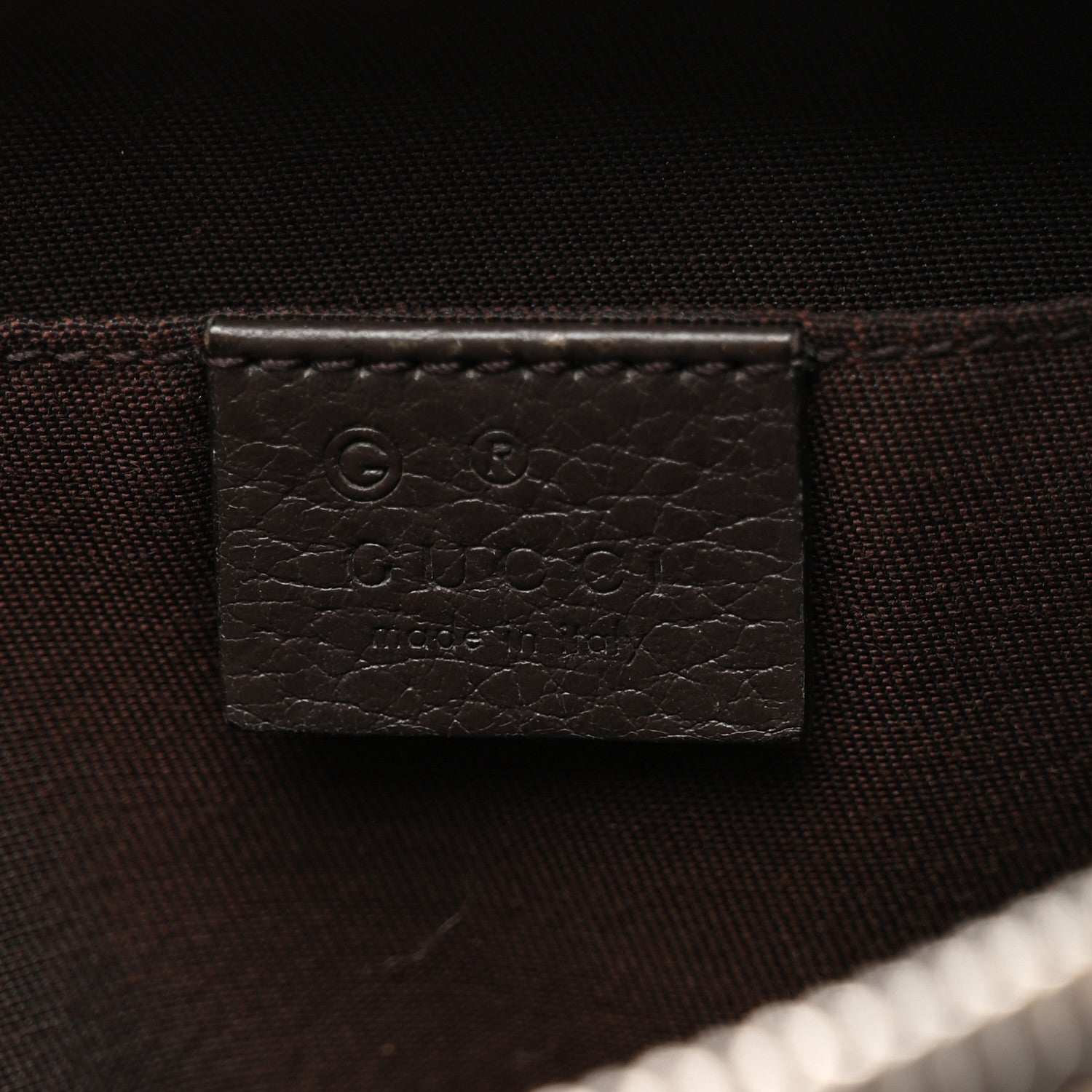 Gucci Monogram Belt Bag Dark Brown