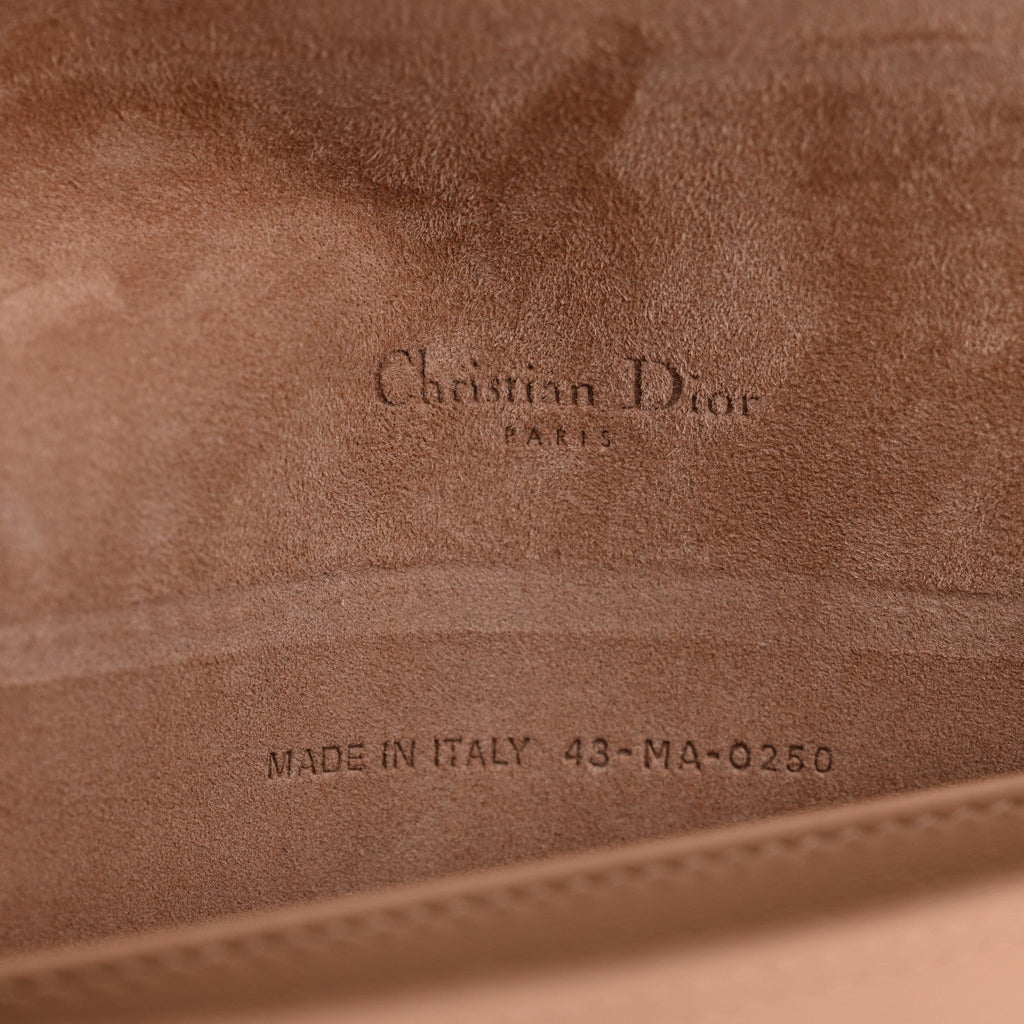 Christian Dior Ultra Matte Calfskin Cannage Lady Dior Clutch Fard