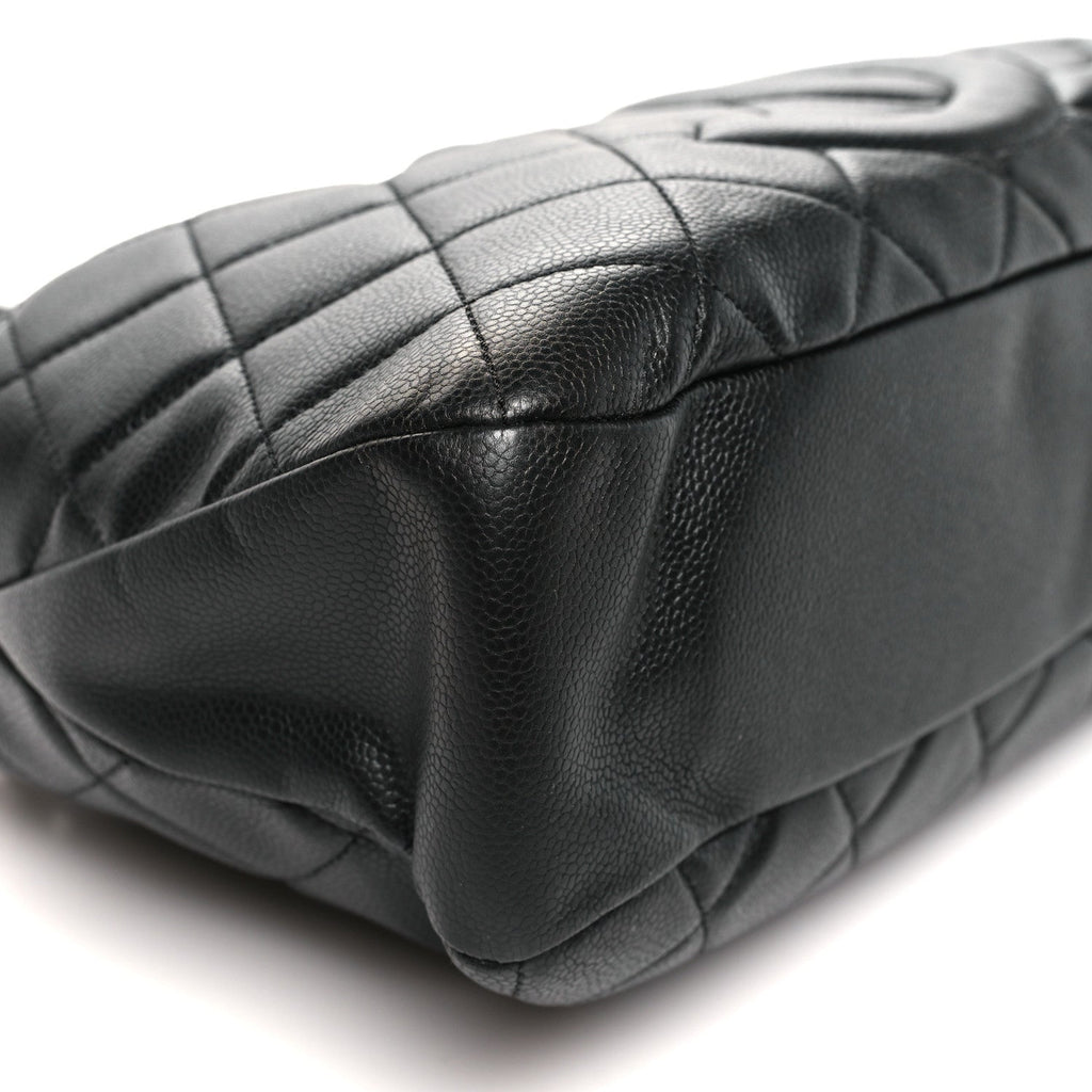 Chanel Caviar Quilted CC Timeless Soft Tote Black