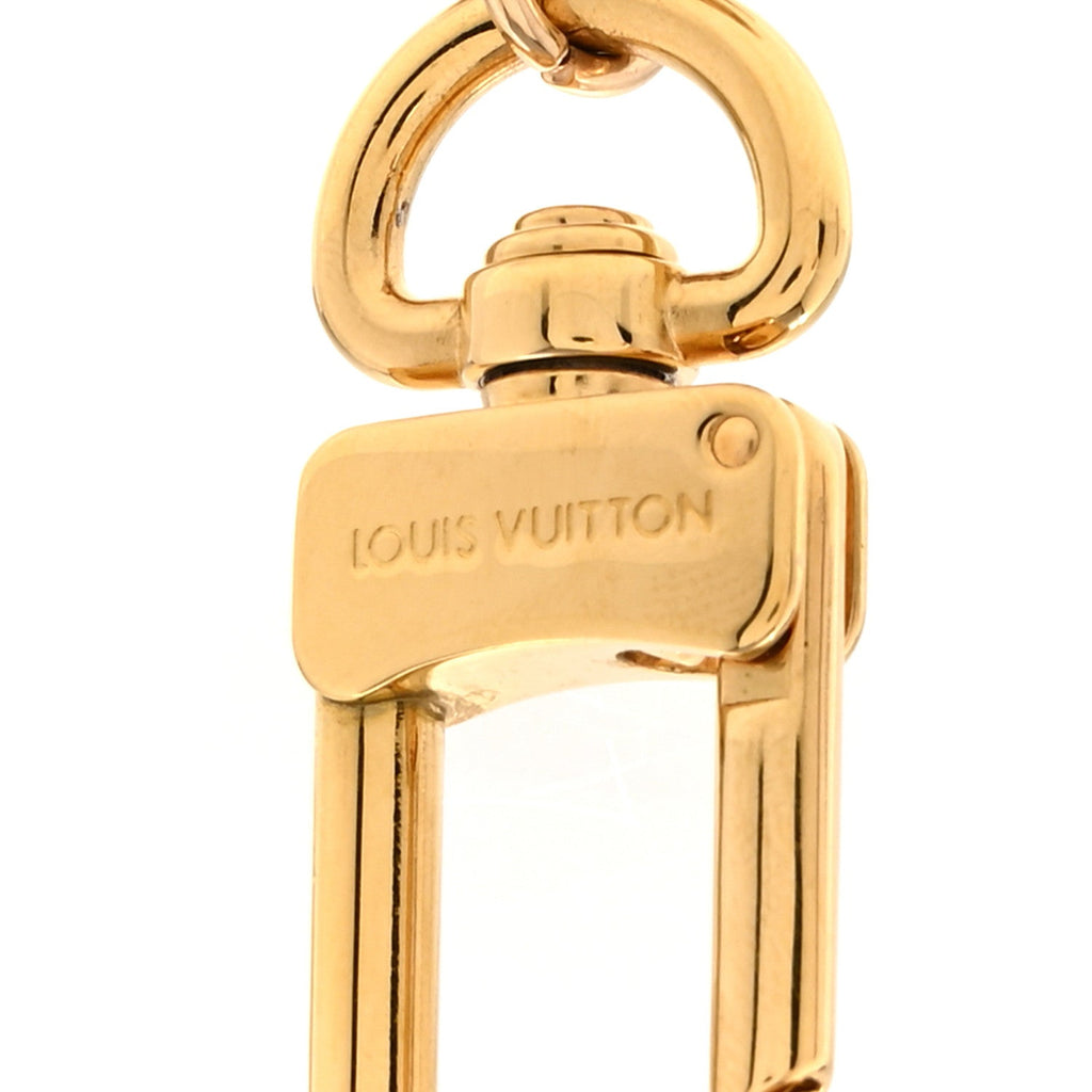 Louis Vuitton LV Facettes Bag Charm Key Holder Gold