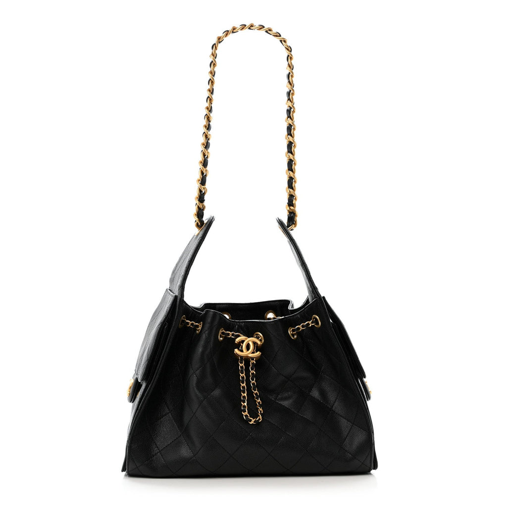 Chanel Caviar Quilted Small Chanel 25 Handbag Black