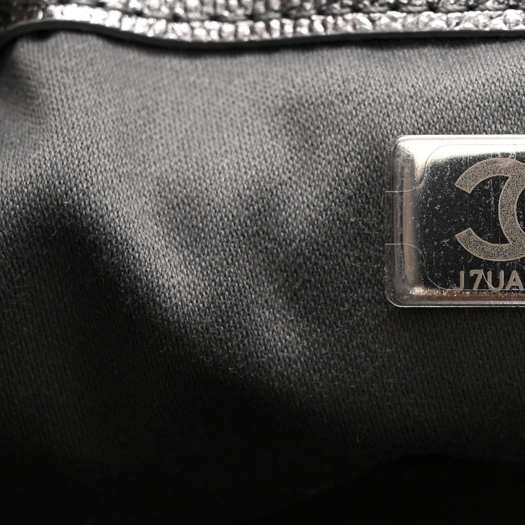Chanel Metallic Caviar Quilted Mini Chanel 25 Handbag Anthracite
