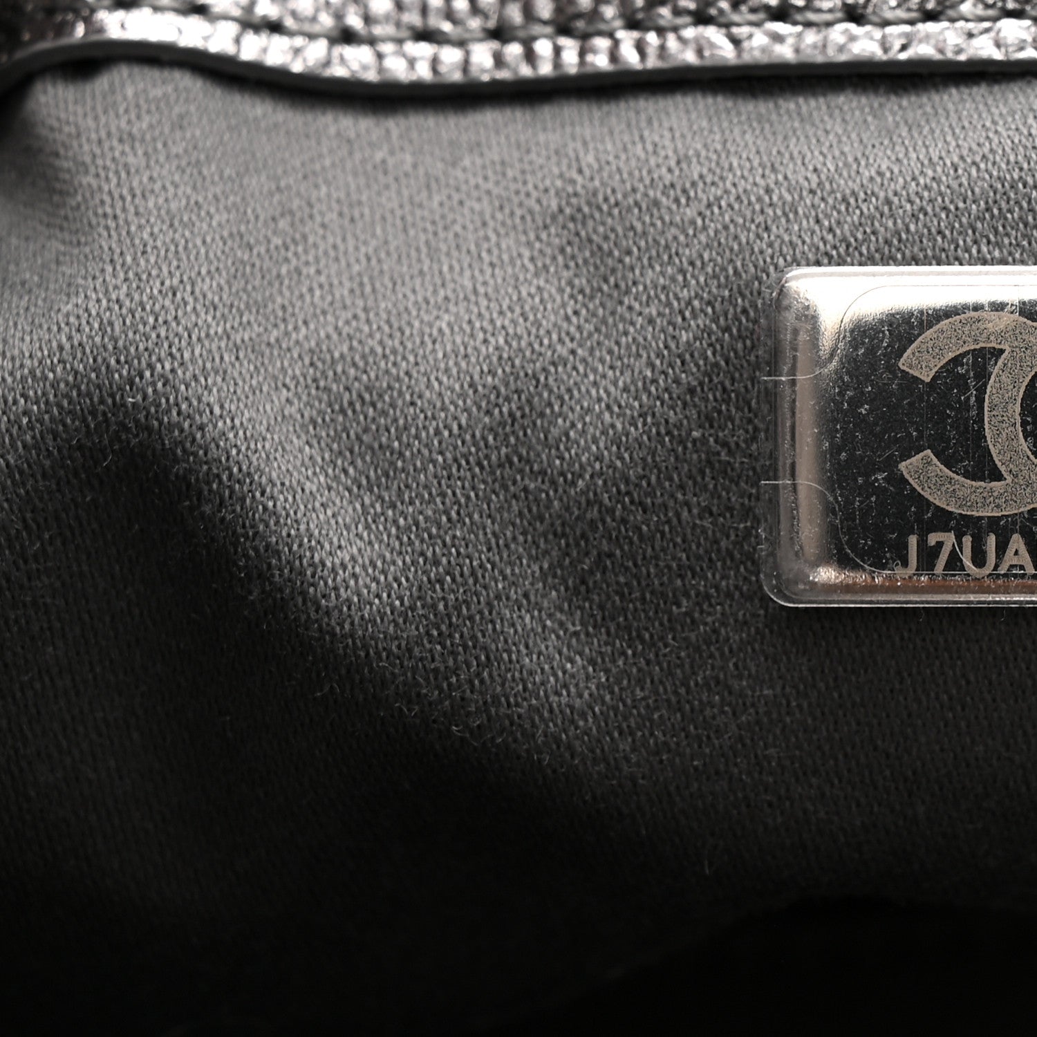 Chanel Metallic Caviar Quilted Mini Chanel 25 Handbag Anthracite