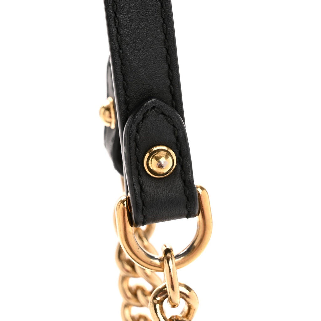 Gucci GG Supreme Monogram Bees Small Padlock Tote Beige Oro Black