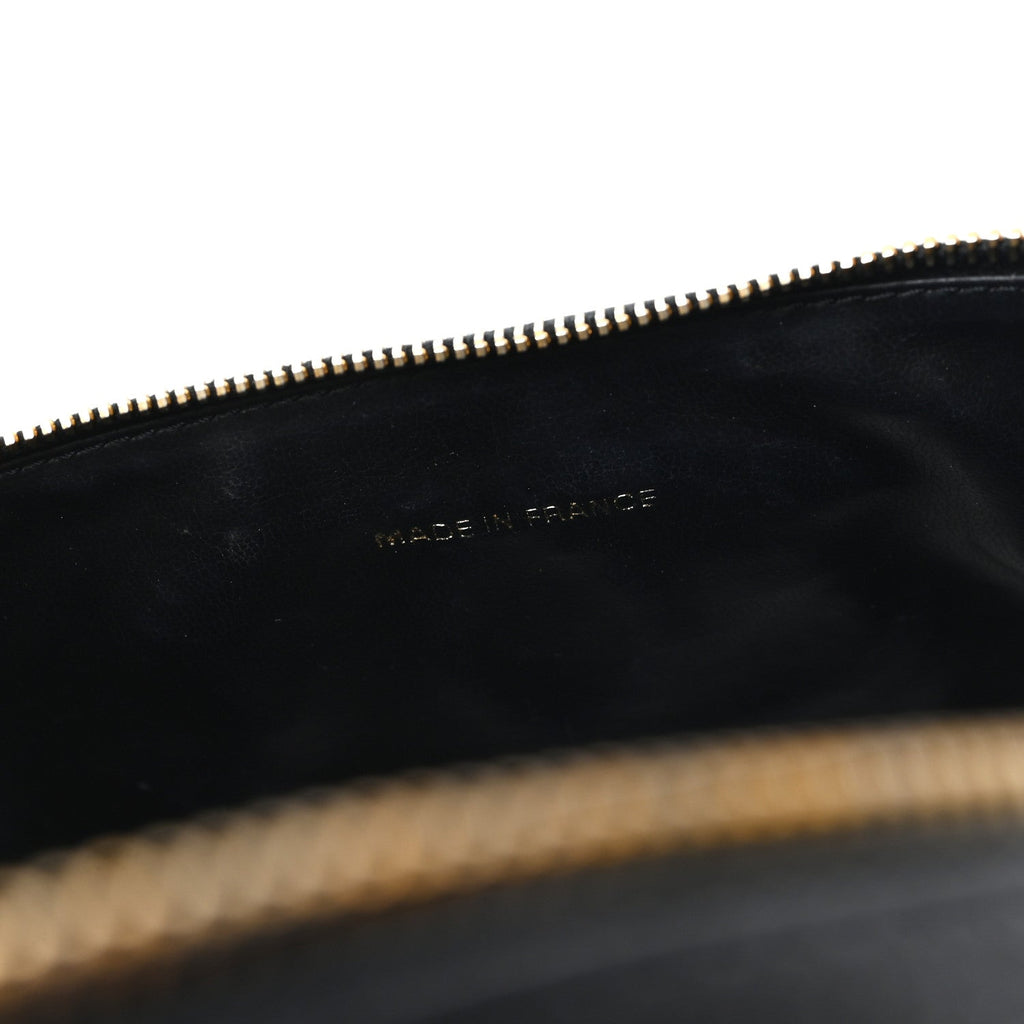 Chanel Caviar Vanity Cosmetic Case Black