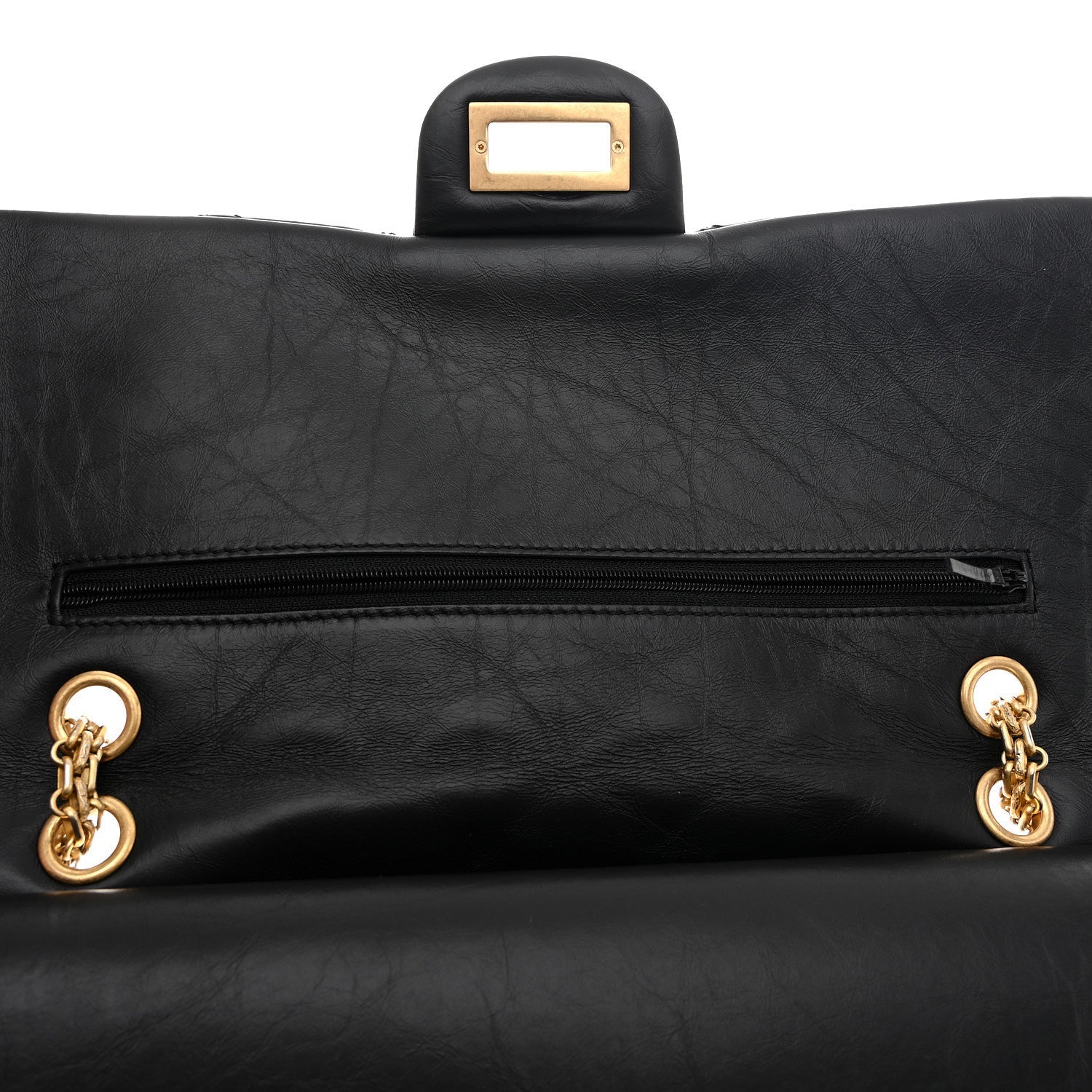 Chanel Aged Calfskin Quilted 2.55 Reissue 227 Flap Black