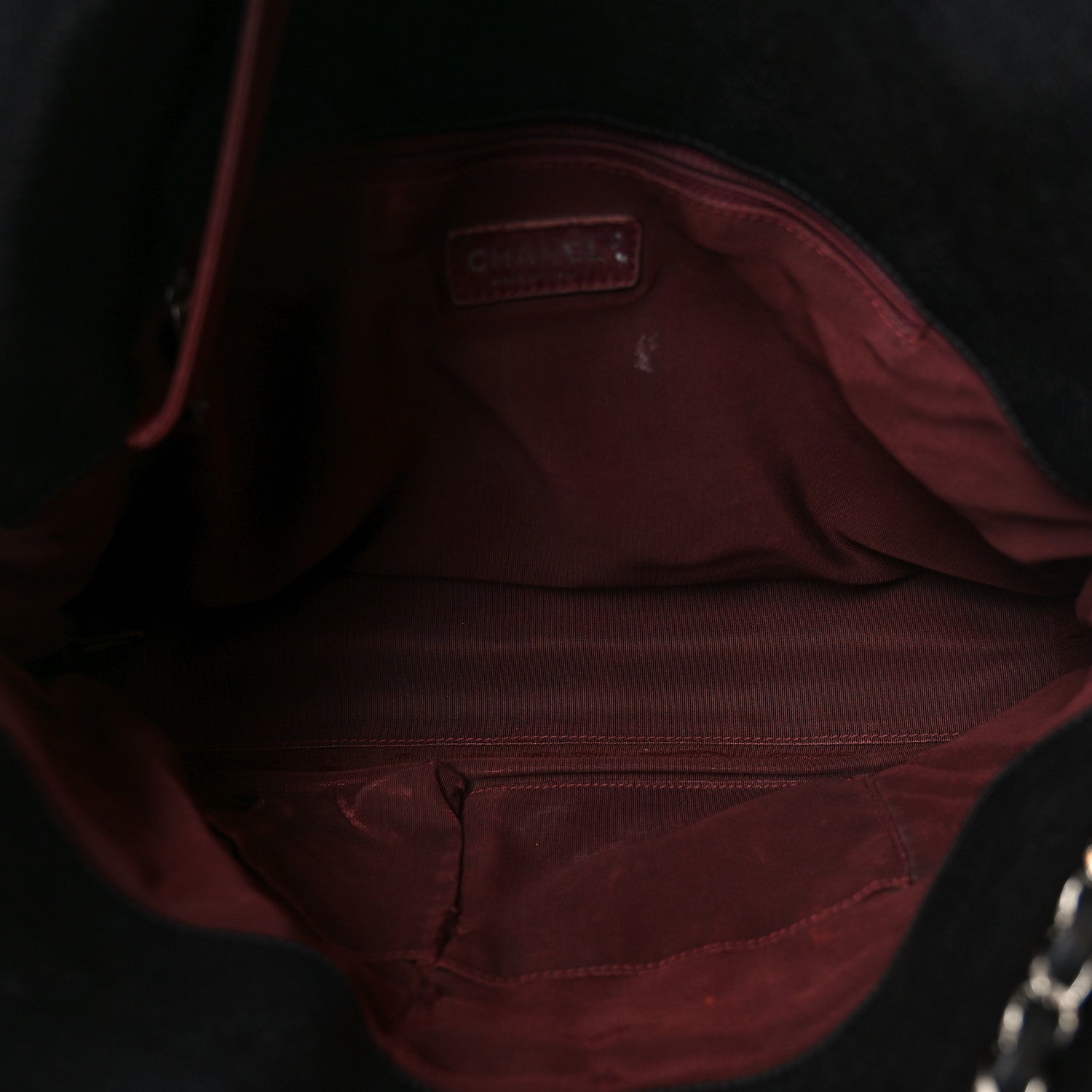 Chanel Caviar Quilted French Riviera Hobo Black