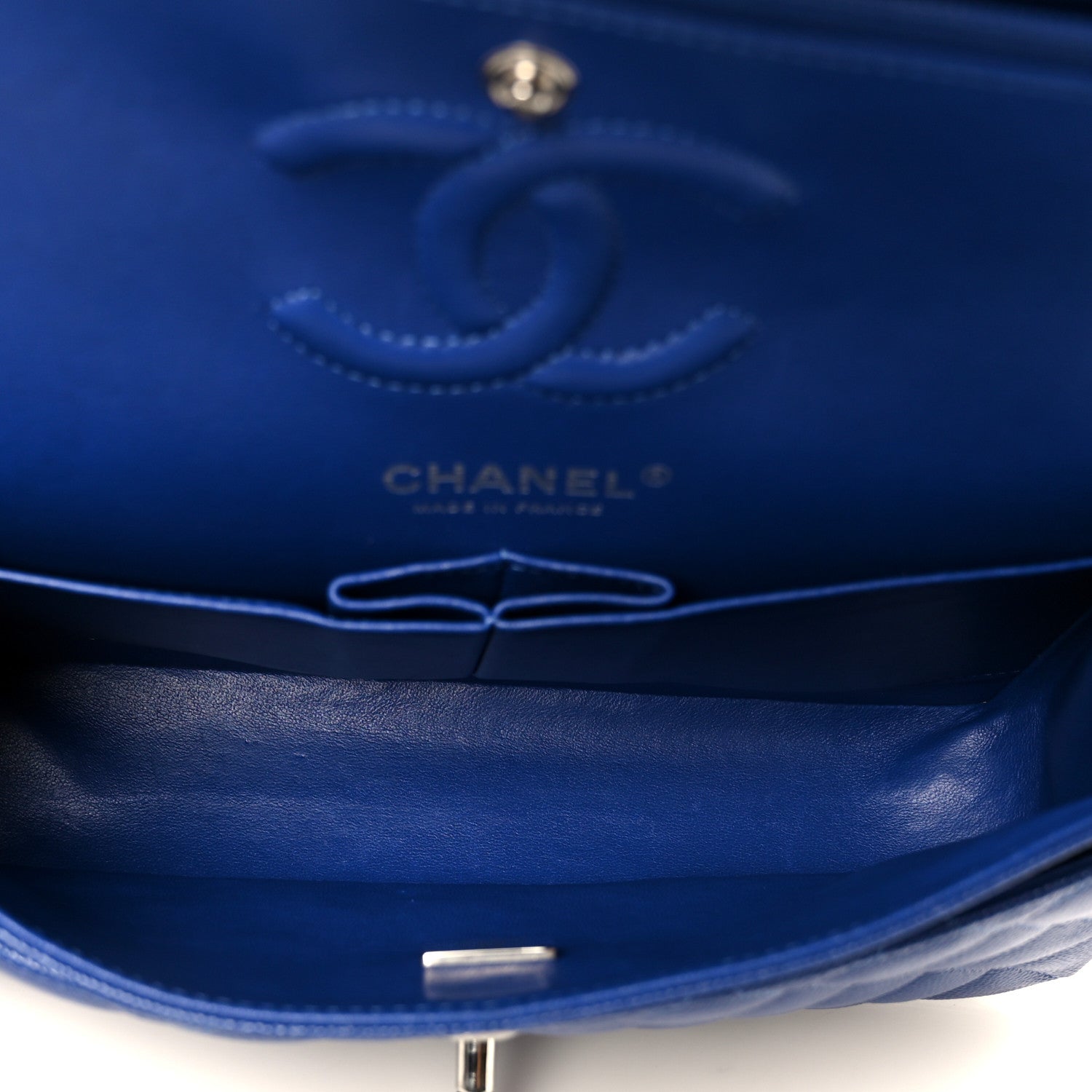 Chanel Caviar Quilted Small Double Flap Blue