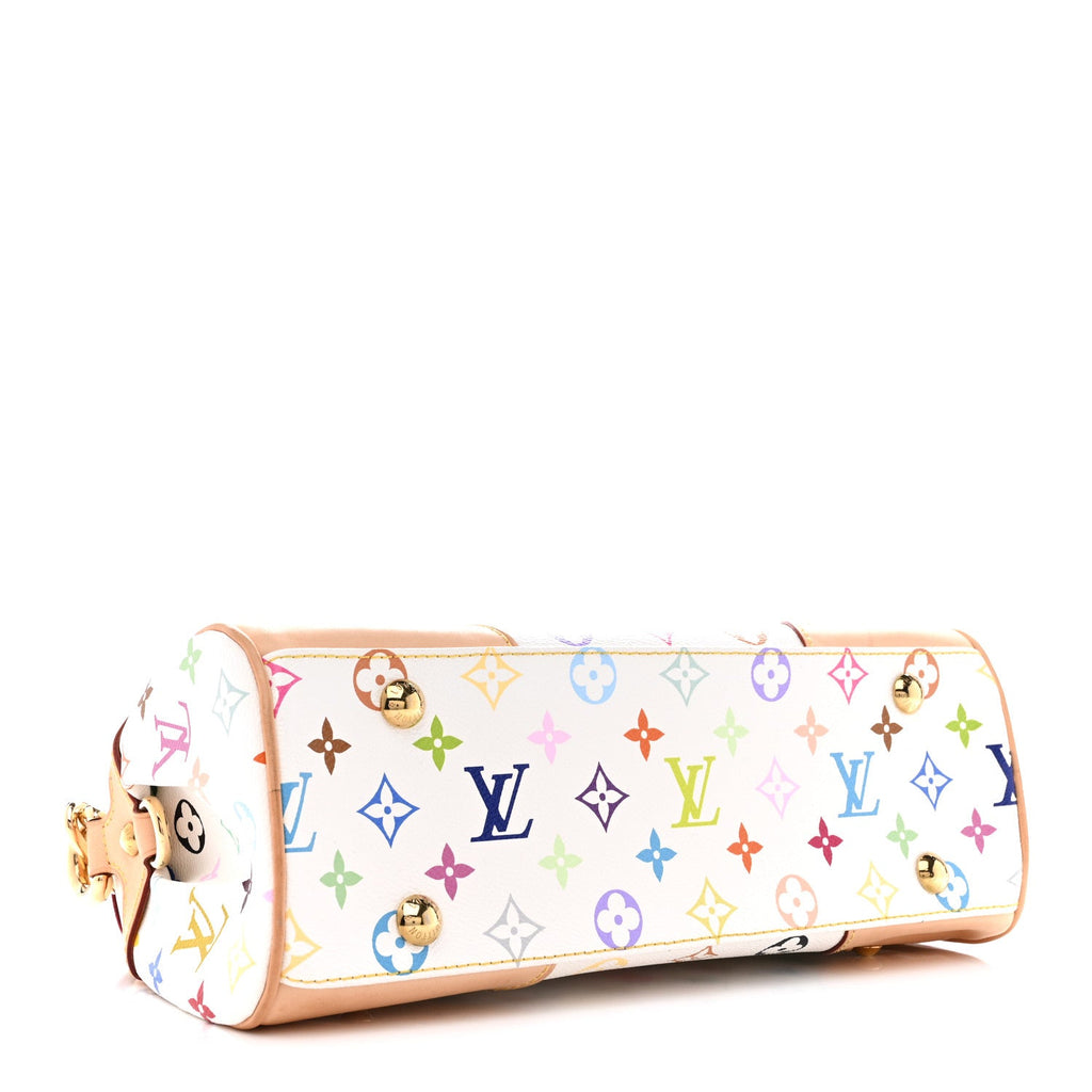 Louis Vuitton Monogram Multicolor Beverly MM White