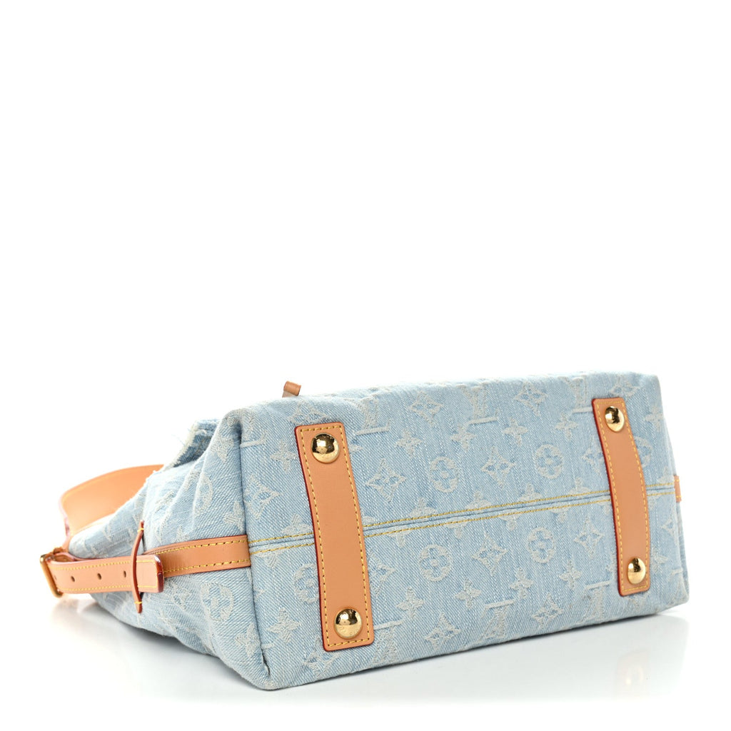 Louis Vuitton Monogram Denim CarryAll PM Sky Blue