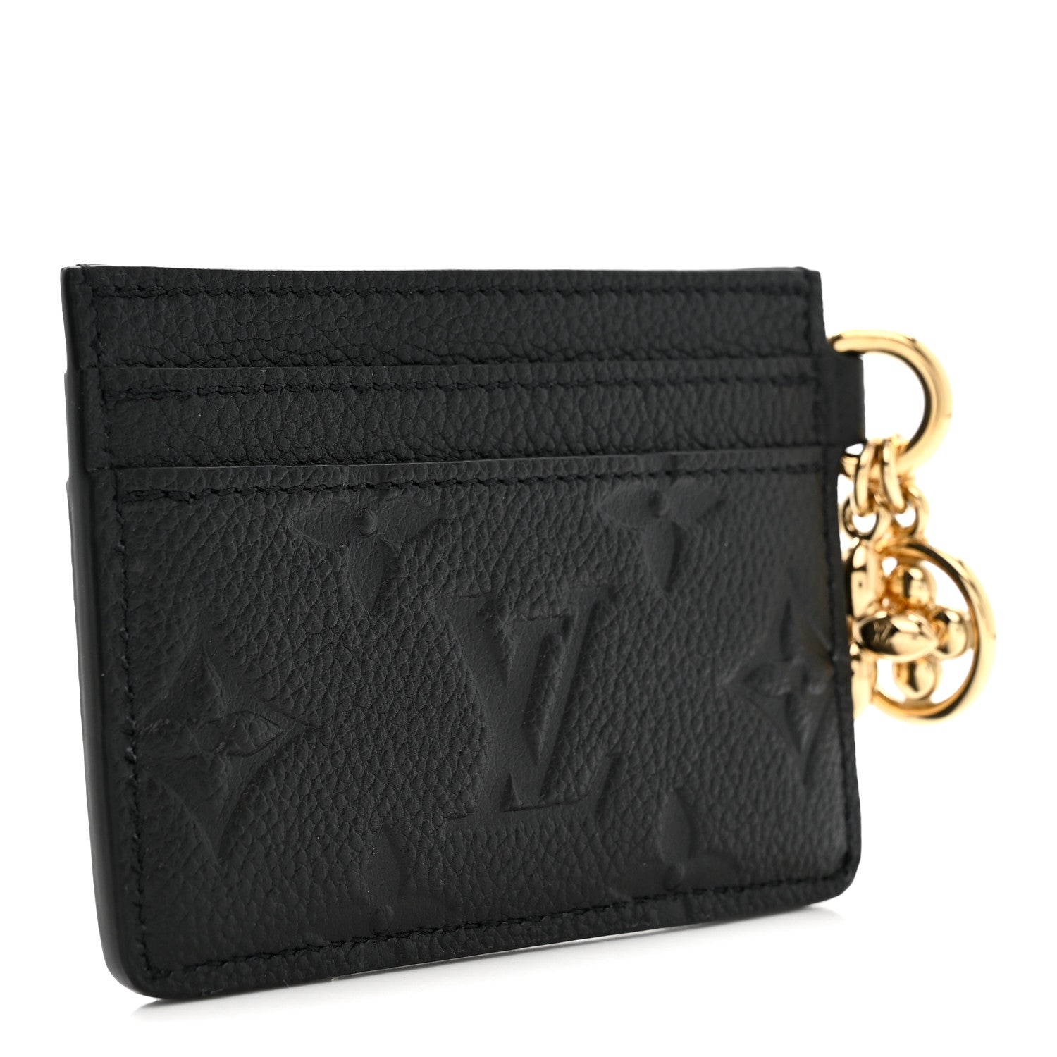 Louis Vuitton Empreinte Monogram LV Charms Card Holder Black