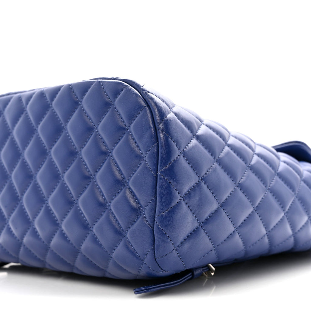 Chanel Lambskin Quilted Large Urban Spirit Backpack Blue