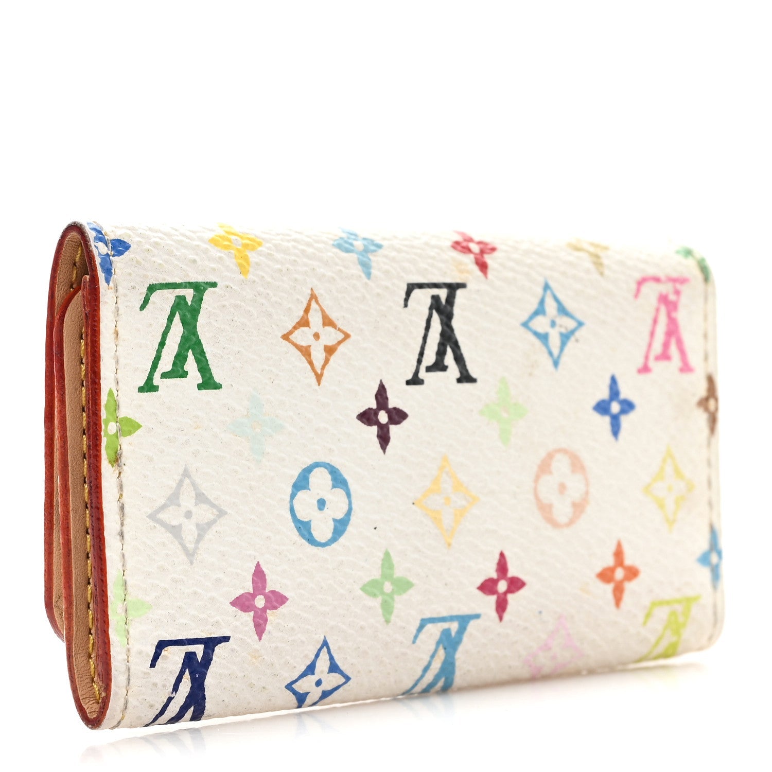 Louis Vuitton Monogram Multicolor Multicles 4 Key Holder White