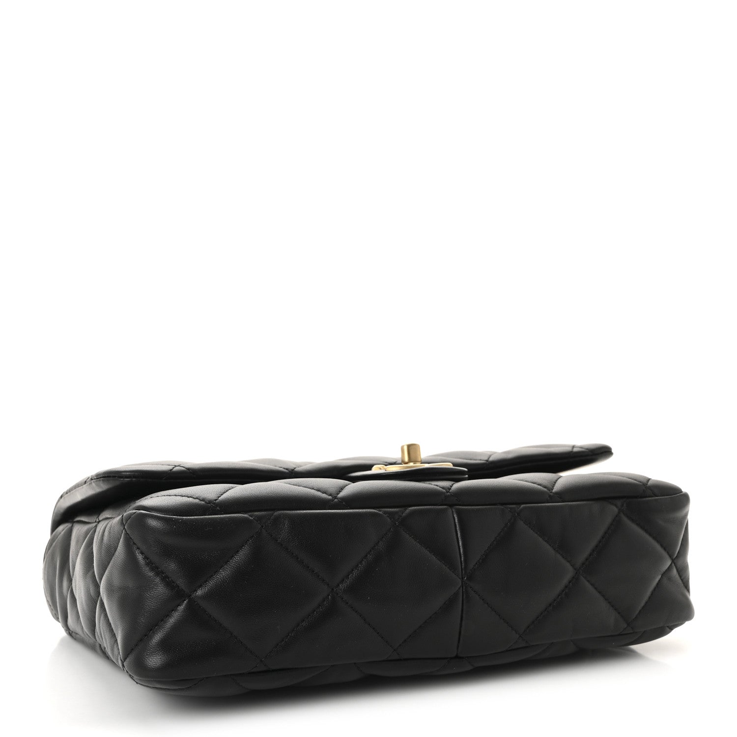 Chanel Lambskin Quilted Large CC Funky Town Flap Black