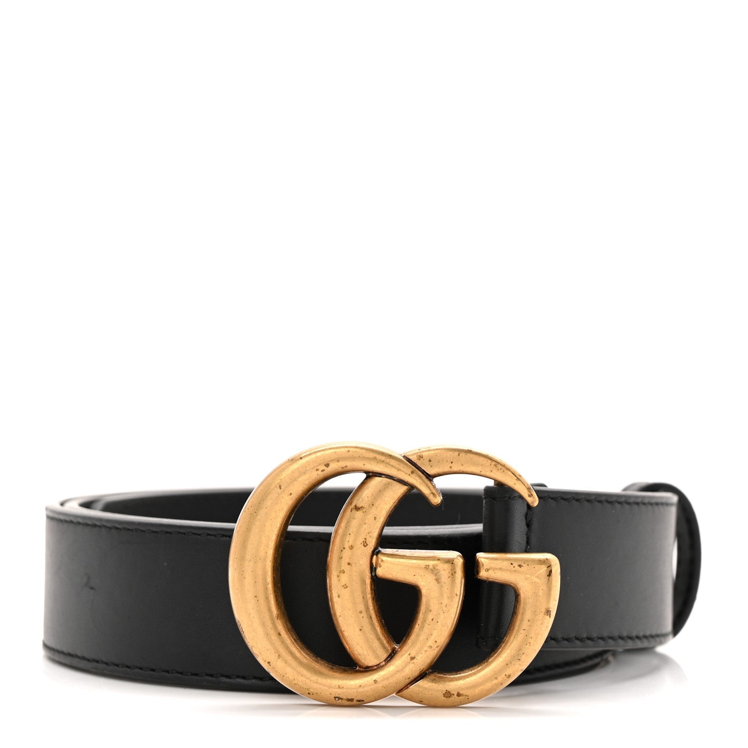 Gucci Calfskin Double G 30mm Belt 85 34 Black