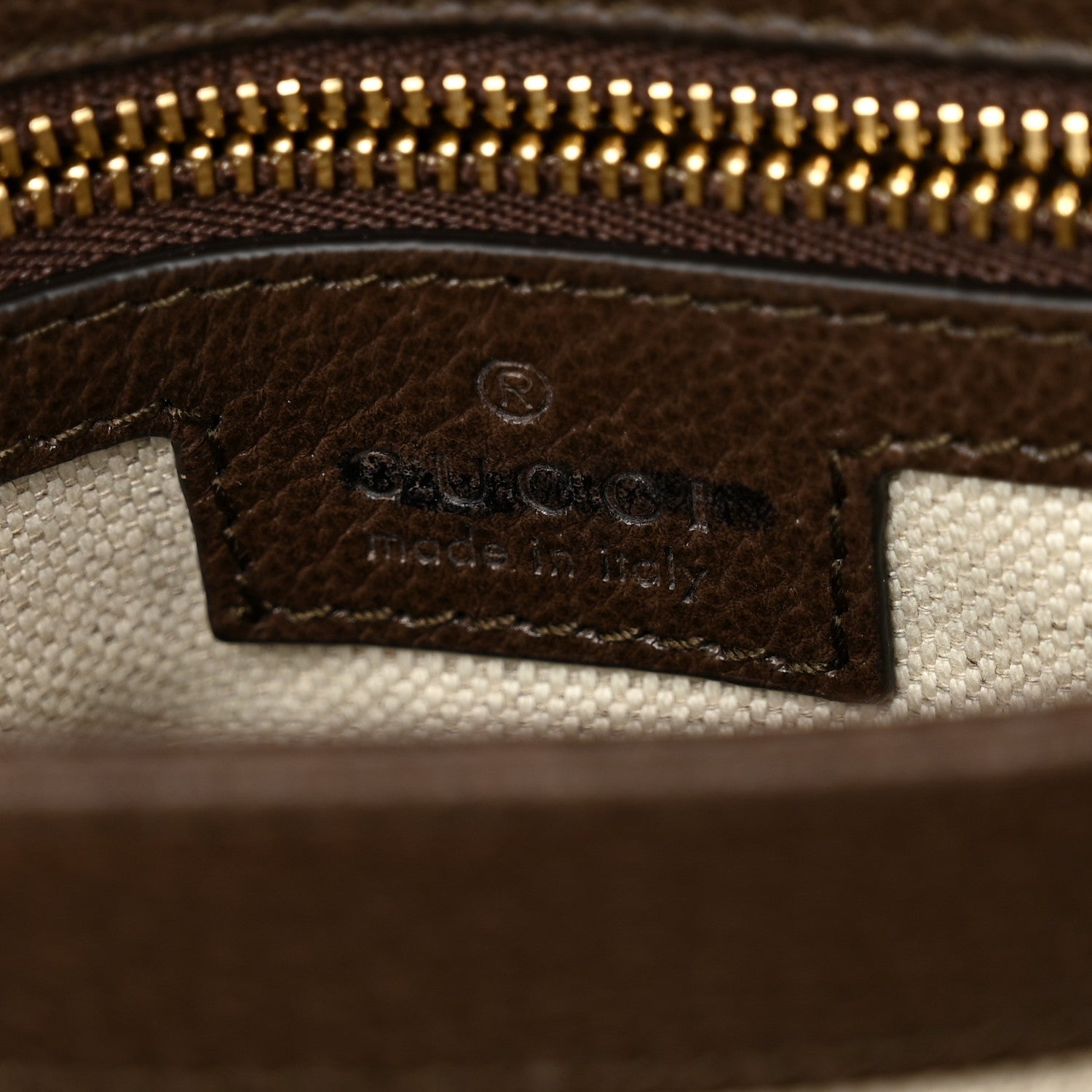 Gucci GG Supreme Monogram Textured Dollar Calfskin Web Medium Blondie Top Handle Shoulder Flap Bag Beige Ebony New Acero