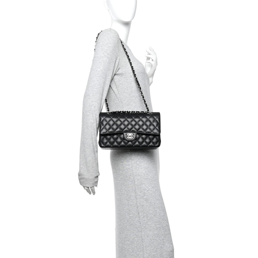 Chanel Caviar Quilted Medium Double Flap Black