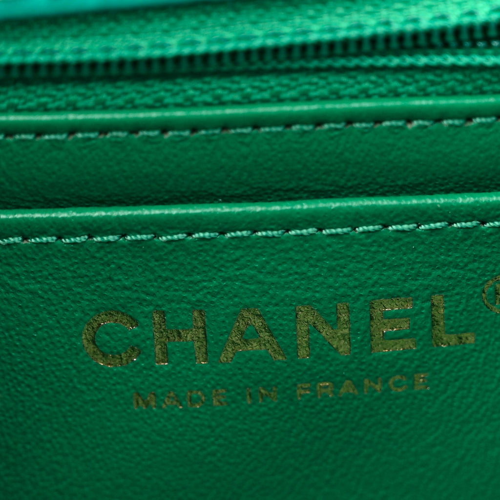 Chanel Aged Calfskin Quilted 2.55 Reissue Mini Flap Green