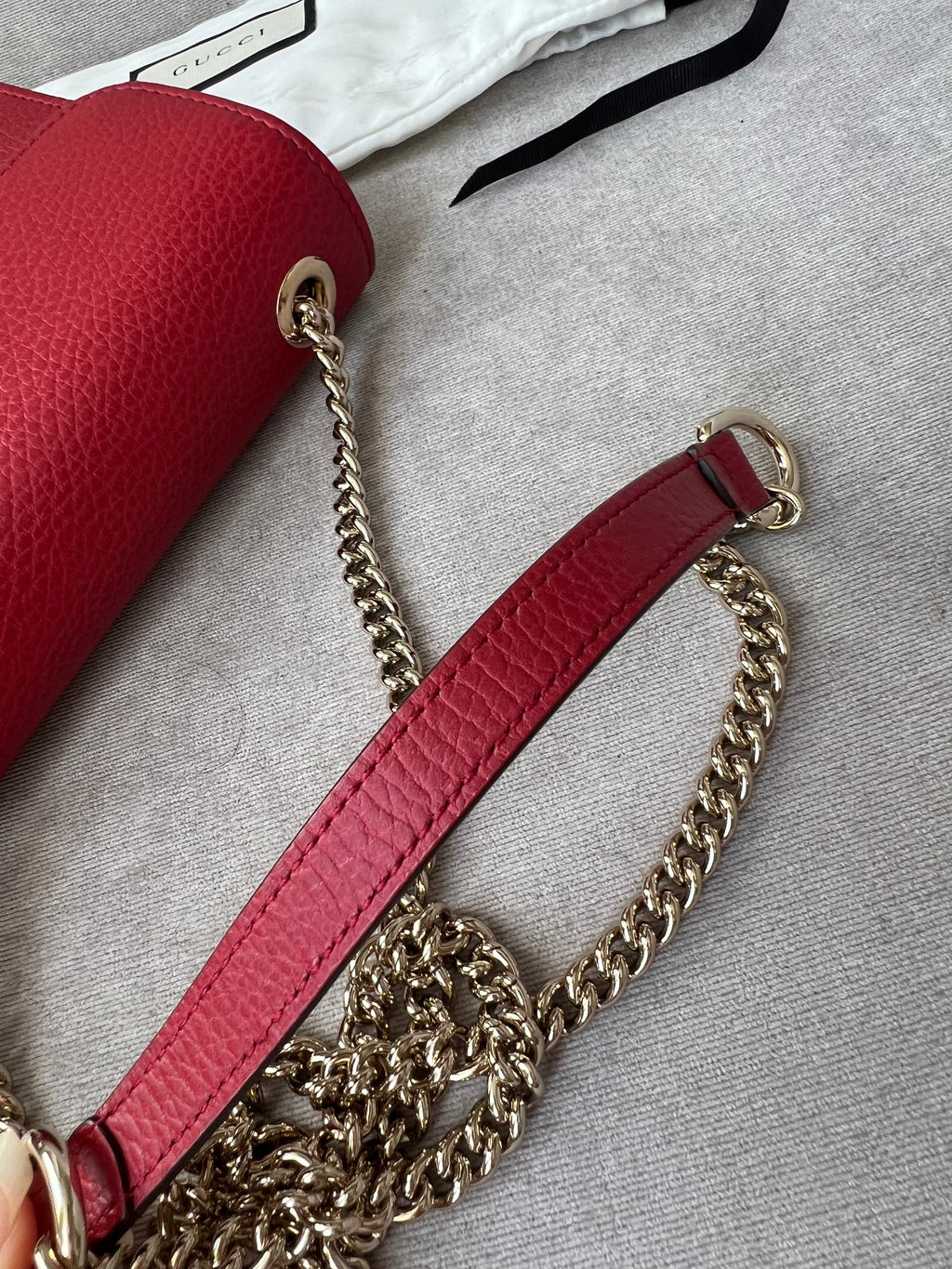 Gucci Interlocking GG Red Small Shoulder Bag
