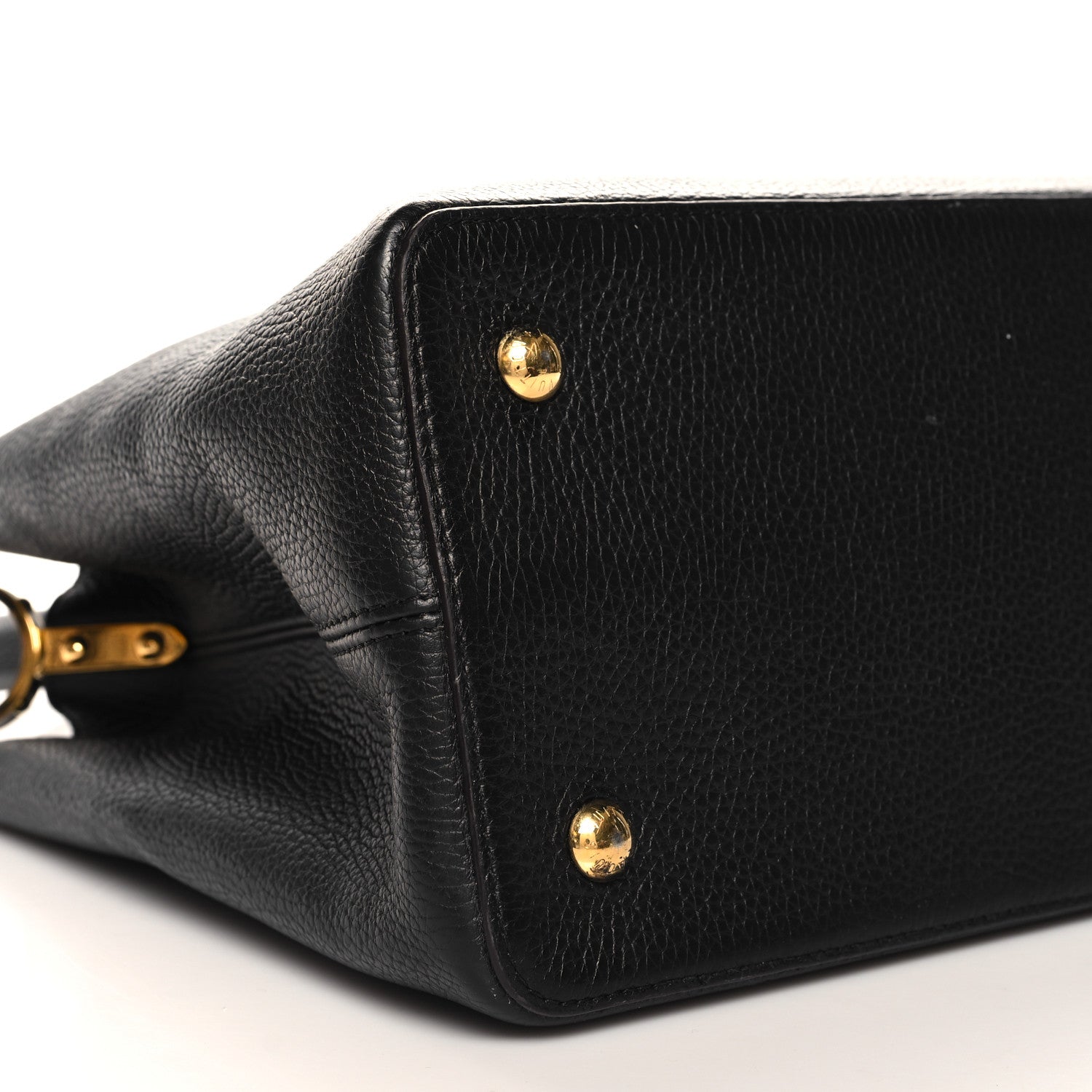 Louis Vuitton Taurillon Capucines GM  Black Fuchsia