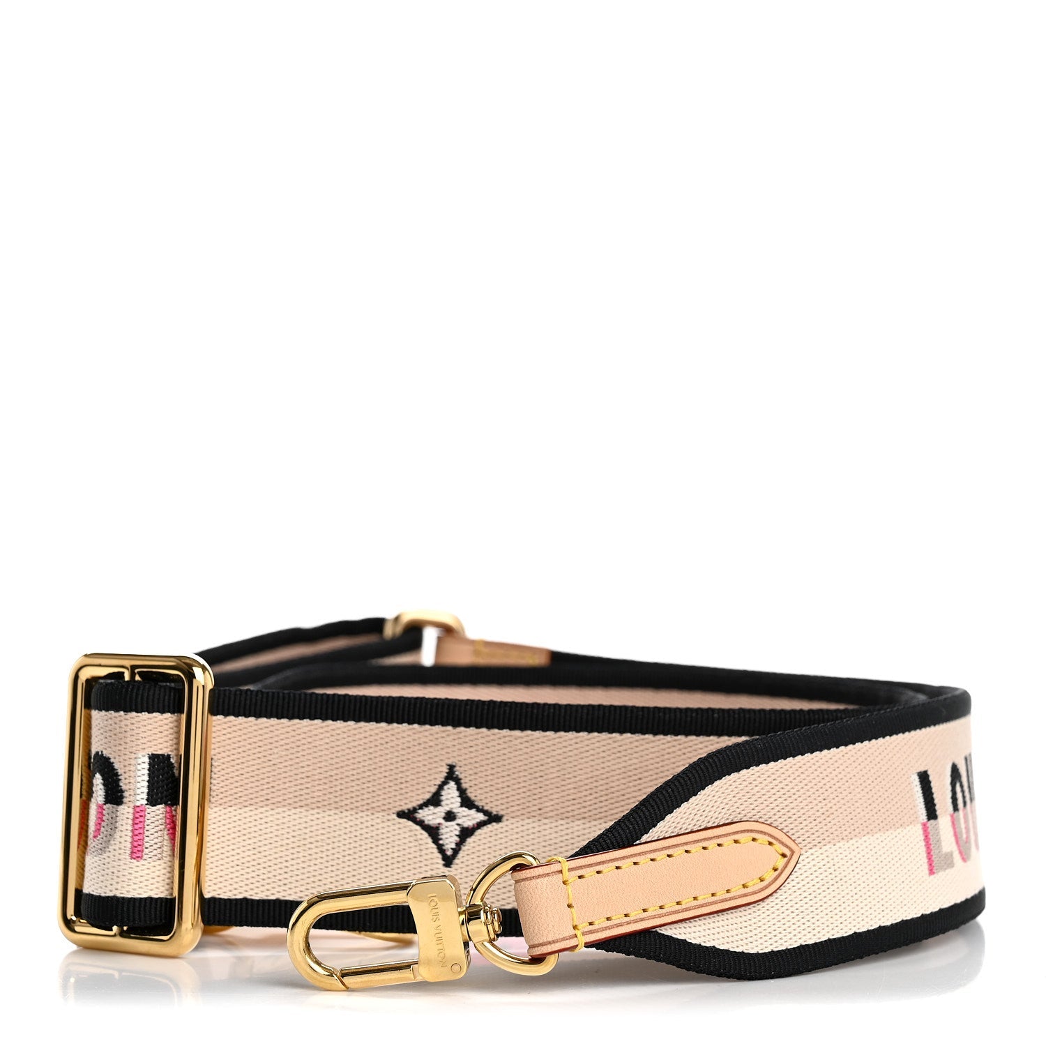 Louis Vuitton Jacquard Speedy Bandouliere 20 Shoulder Strap Black