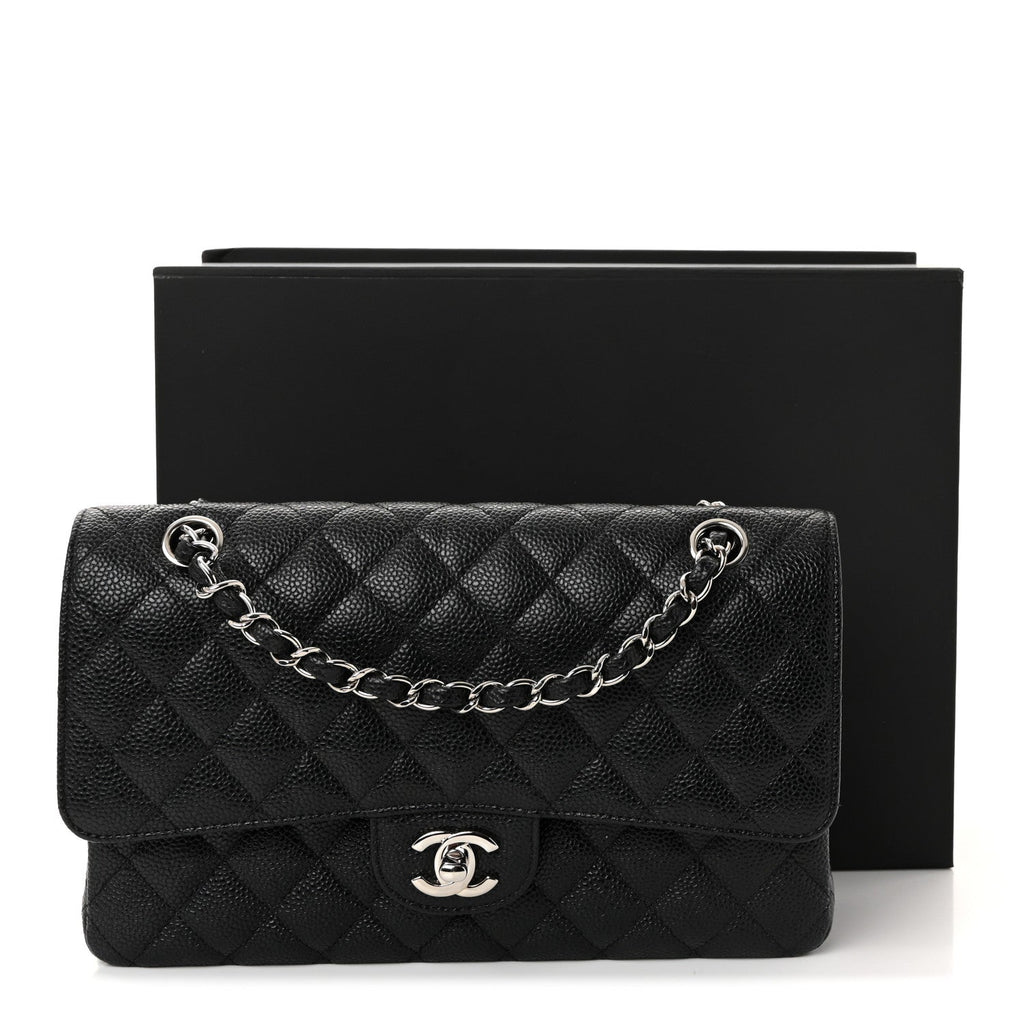Chanel Caviar Quilted Medium Double Flap Black