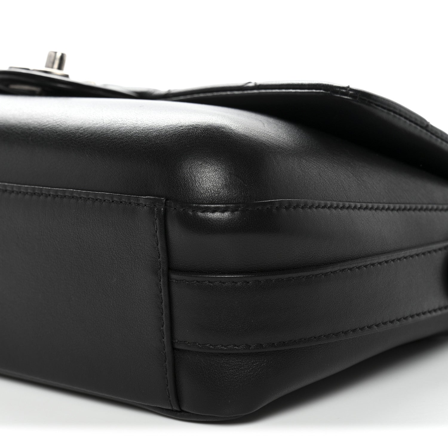 Chanel Calfskin Quilted Large Rock My Shoulder Flap Black