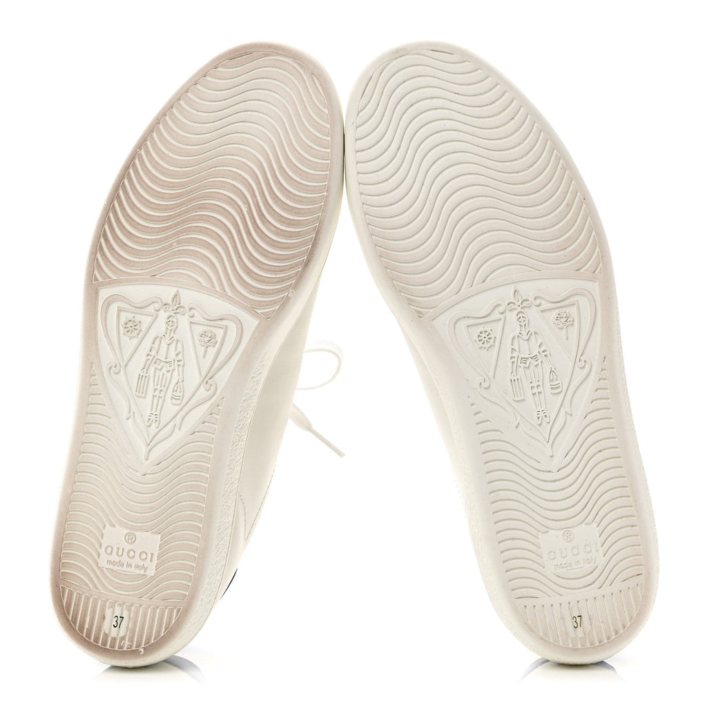 Gucci X DISNEY Calfskin Miro Soft Donald Duck Womens Ace Sneakers 37 White Bright Splash
