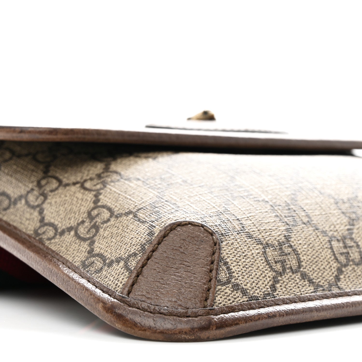 Gucci GG Supreme Monogram Neo Vintage Web Belt Bag Brown