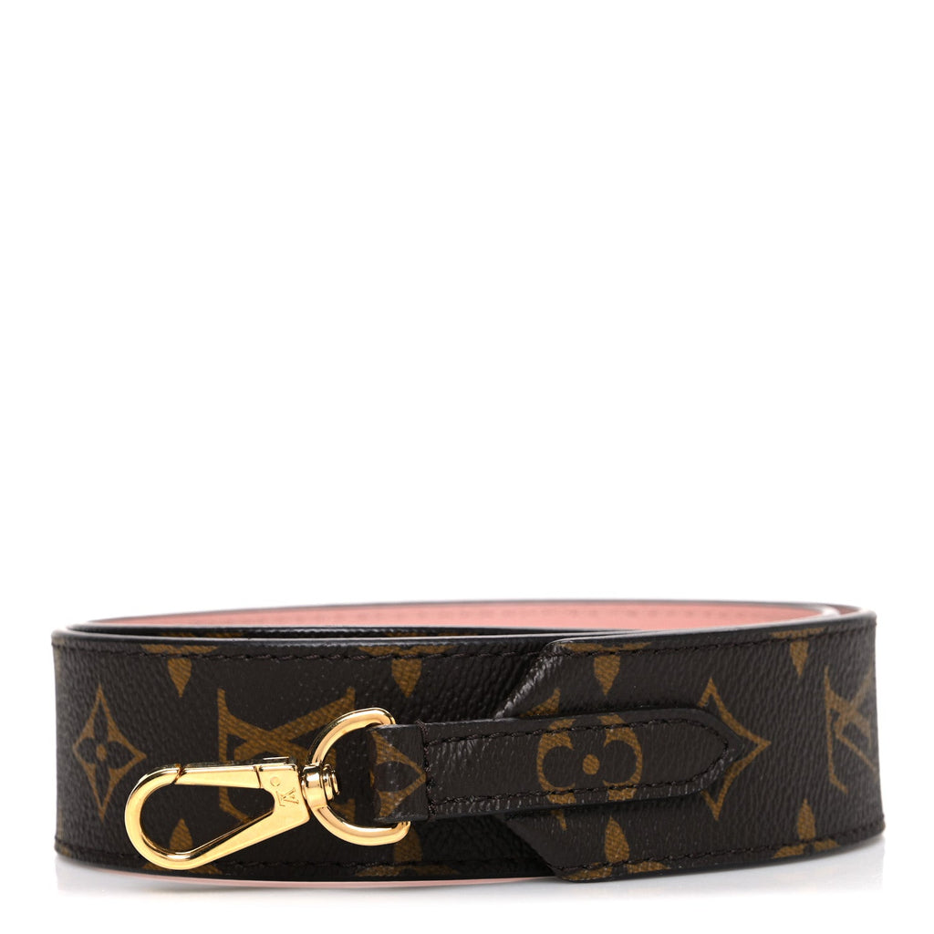 Louis Vuitton Monogram Bandouliere Shoulder Strap Rose Poudre
