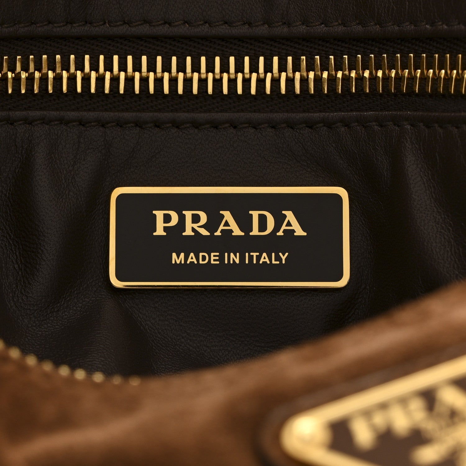 Prada Scamosciato Suede Large Aimee Shoulder Bag Cacao
