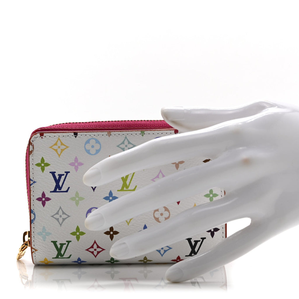 Louis Vuitton LV X TM Monogram Multicolor Portefeuille Lou Compact Wallet  White