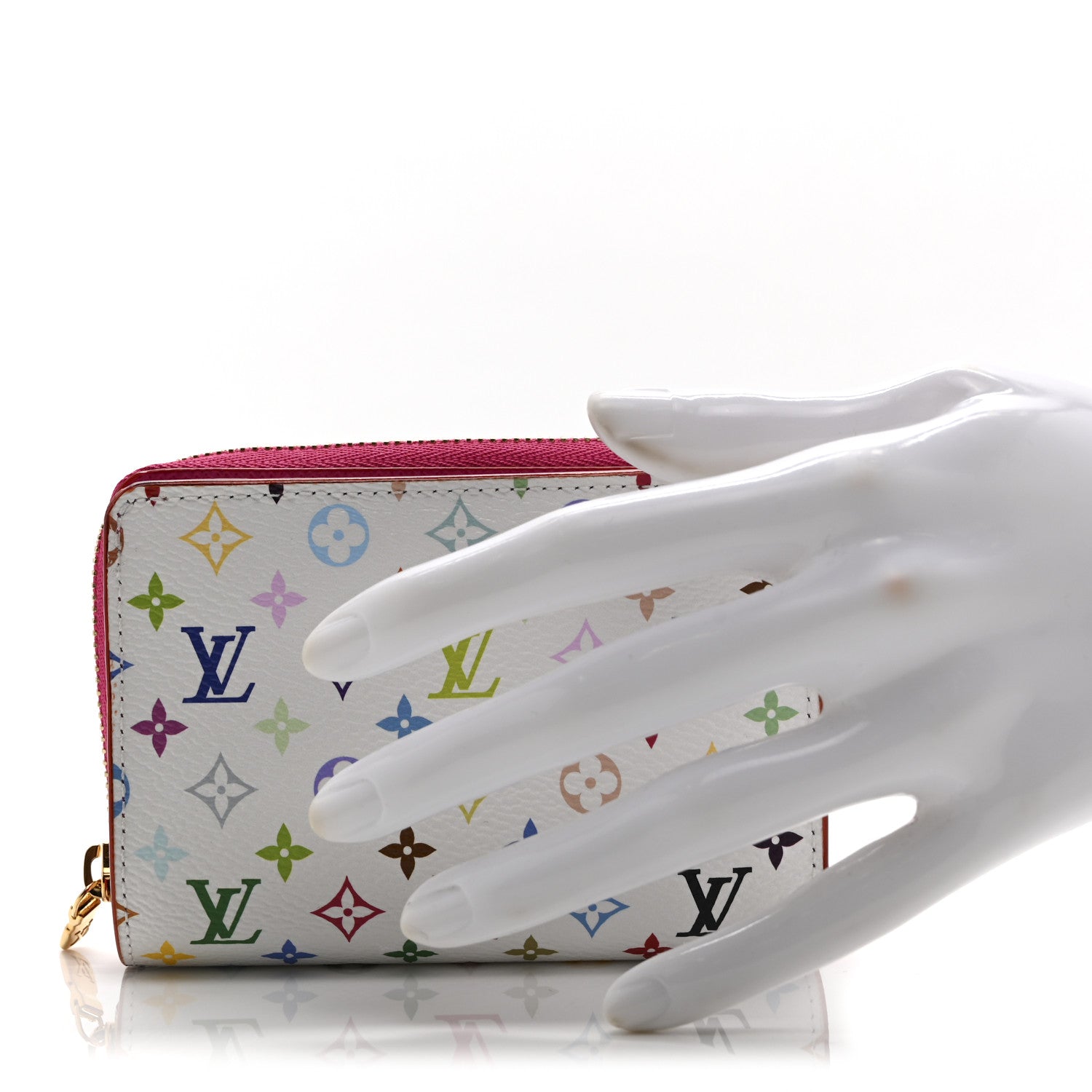 Louis Vuitton LV X TM Monogram Multicolor Portefeuille Lou Compact Wallet  White