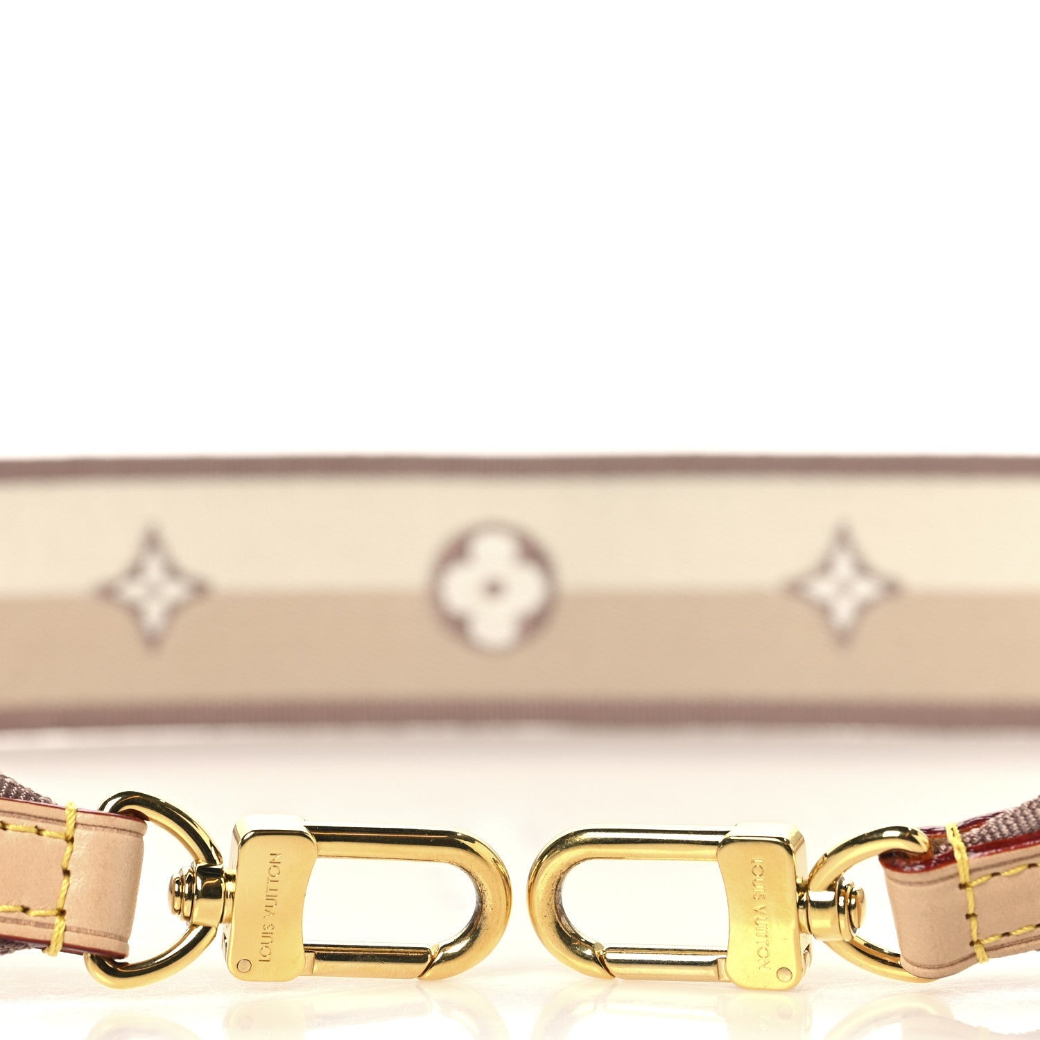 Louis Vuitton Jacquard Speedy Bandouliere 20 Shoulder Strap Beige