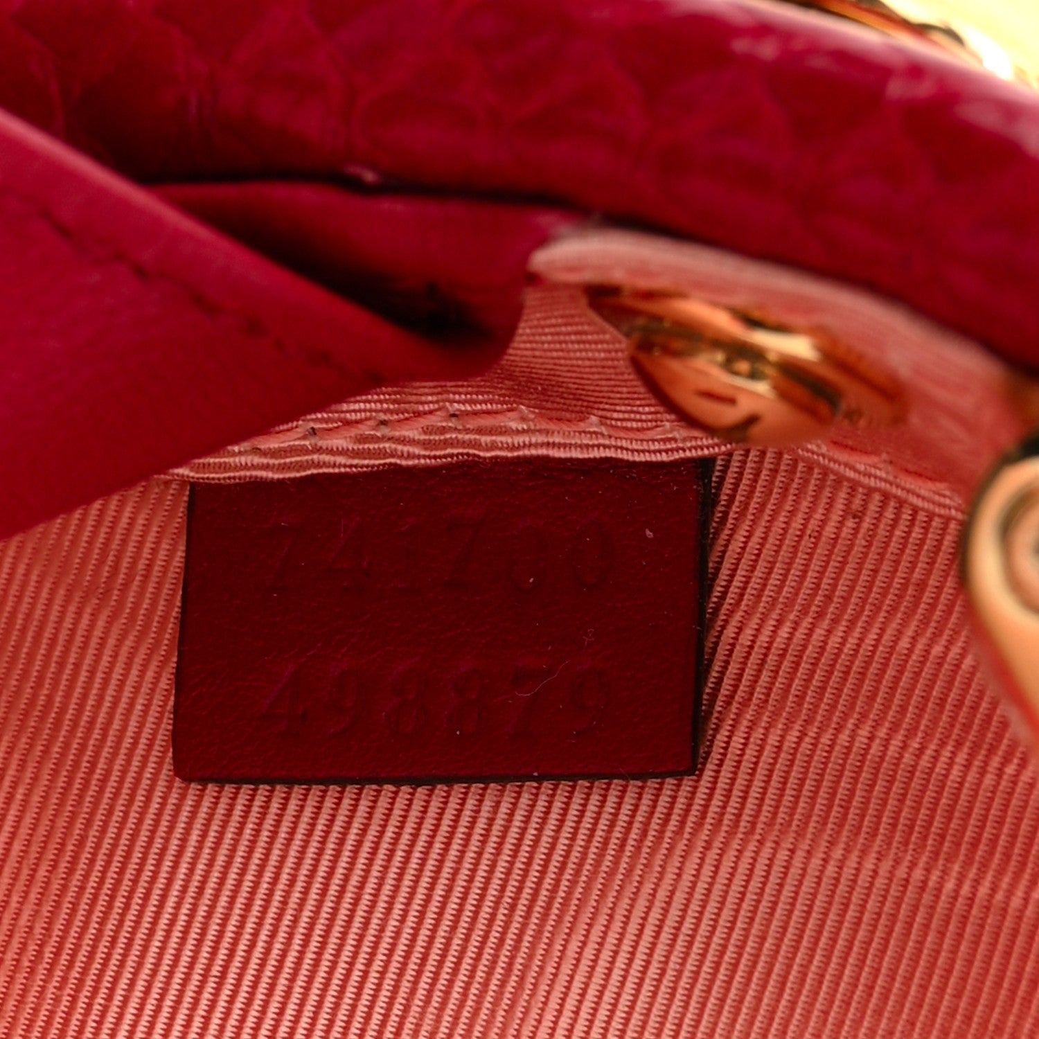 Gucci Snakeskin Broadway Mini Heart Top Handle Bag Rasberry Candy