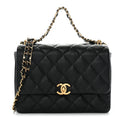 Chanel Caviar Quilted Coco First Flap Black